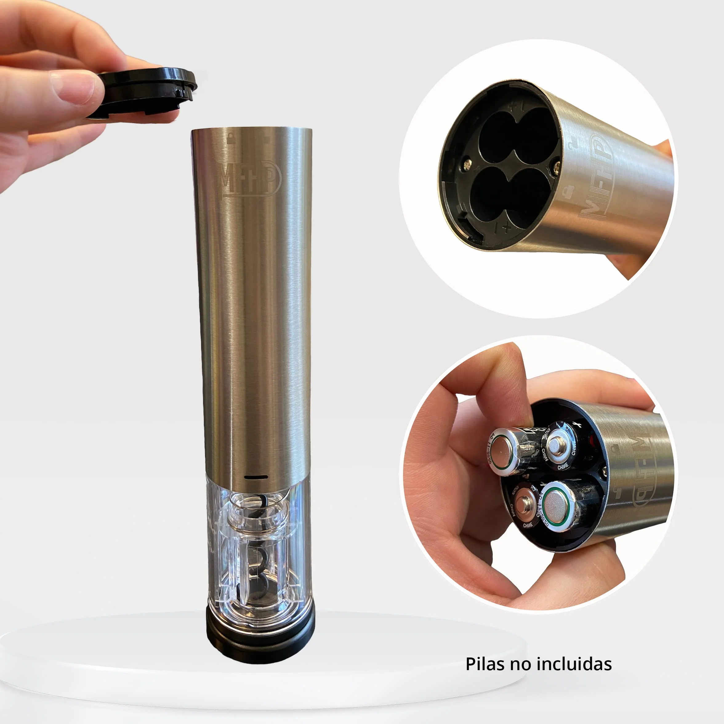 Sacacorchos eléctrico con corta cápsulas - regalos originales