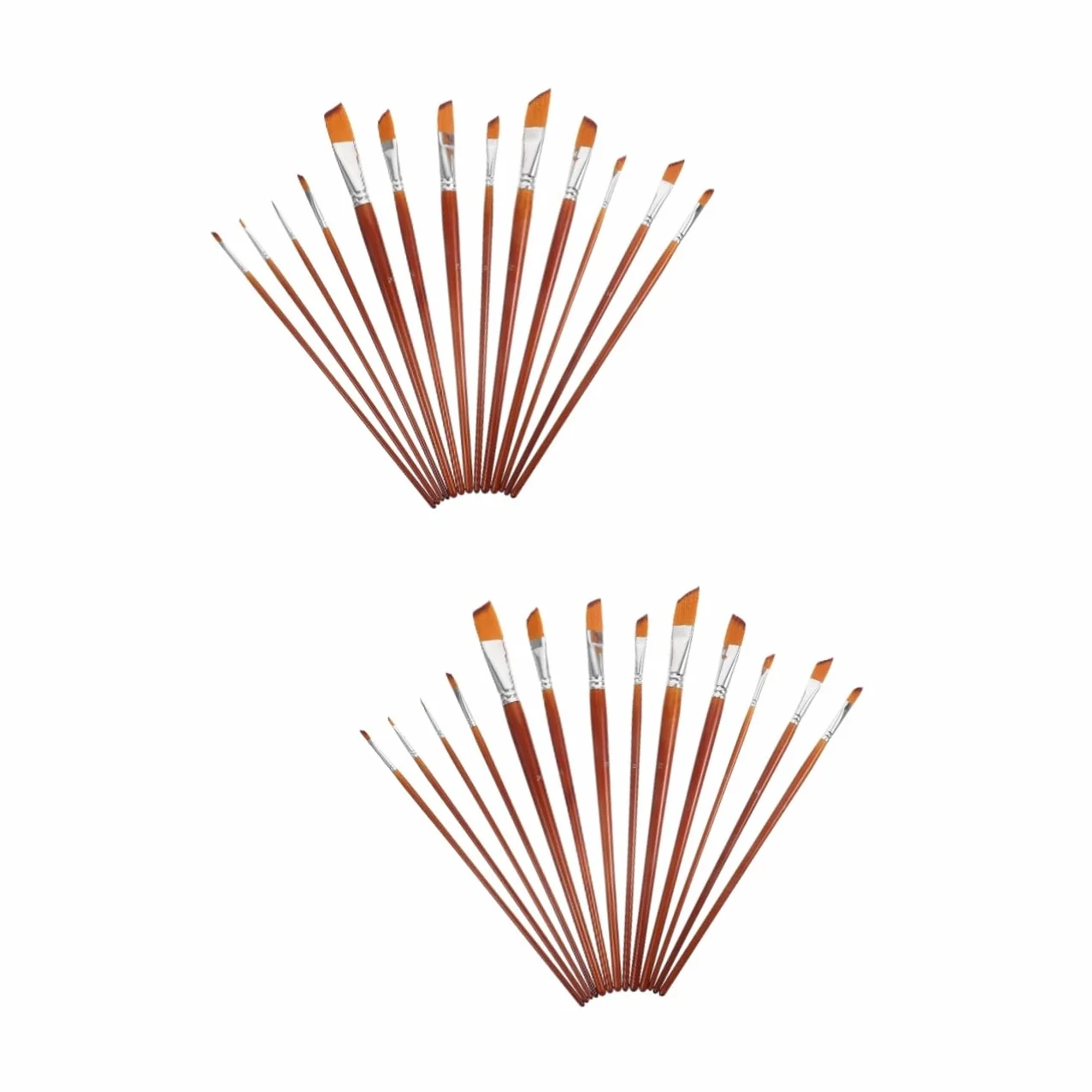 SHINEOFI 26 Piezas Pincel Acuarela Pincel Arte Pigmento Mural Trajes Lino Suministros para Estudiantes Traje Lino Pinceles para Pintar Pintura a Granel Cabello Corto Madera