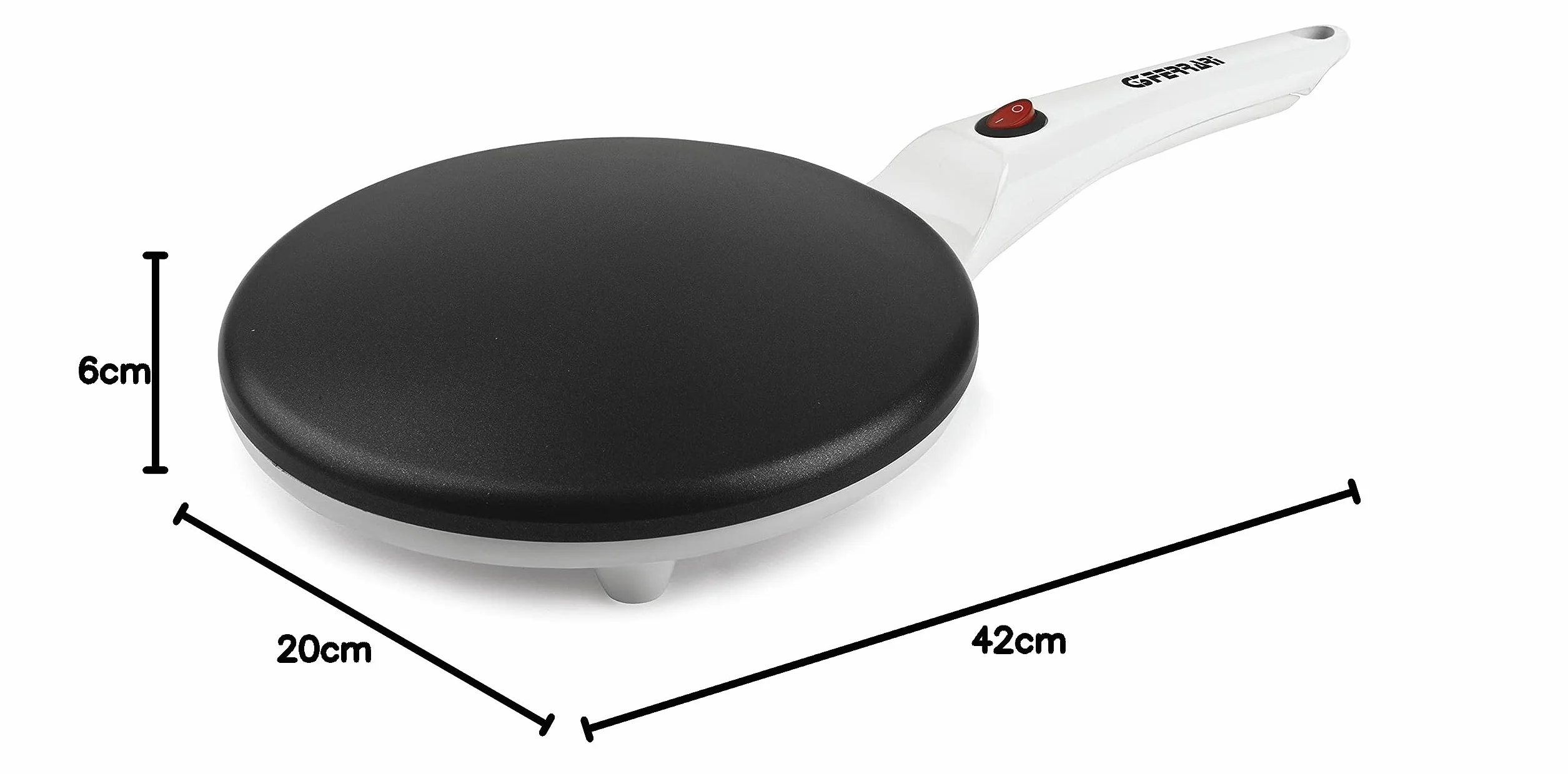 G3 Ferrari G10306 Creppe - Crepera Prepara, vierte y cocina», diámetro 20 cm, 1500 W