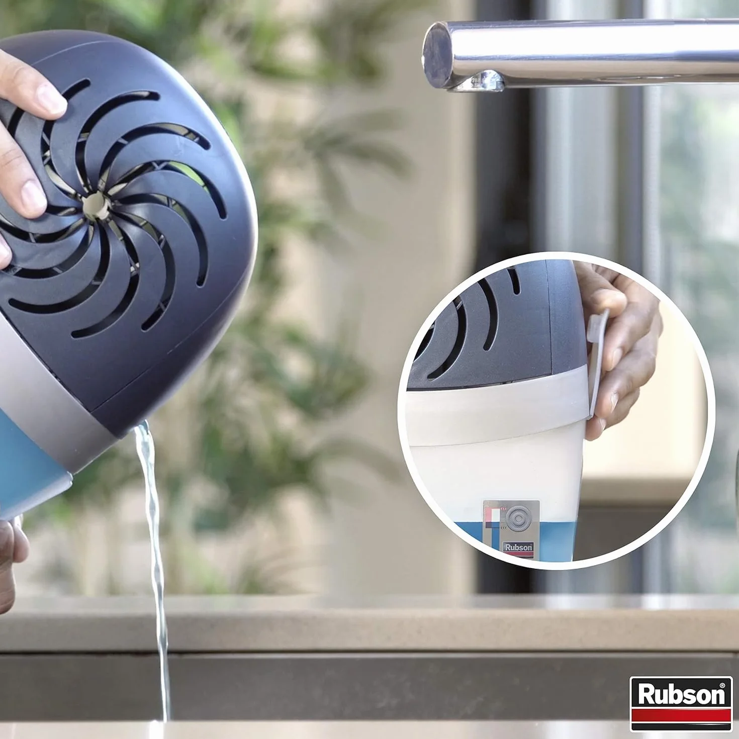 Rubson AERO 360º Recambios Jardín de Lavanda para deshumidificador, aromaterapia, neutralizador de olores ultraabsorbente, 1 unidad (450 g)