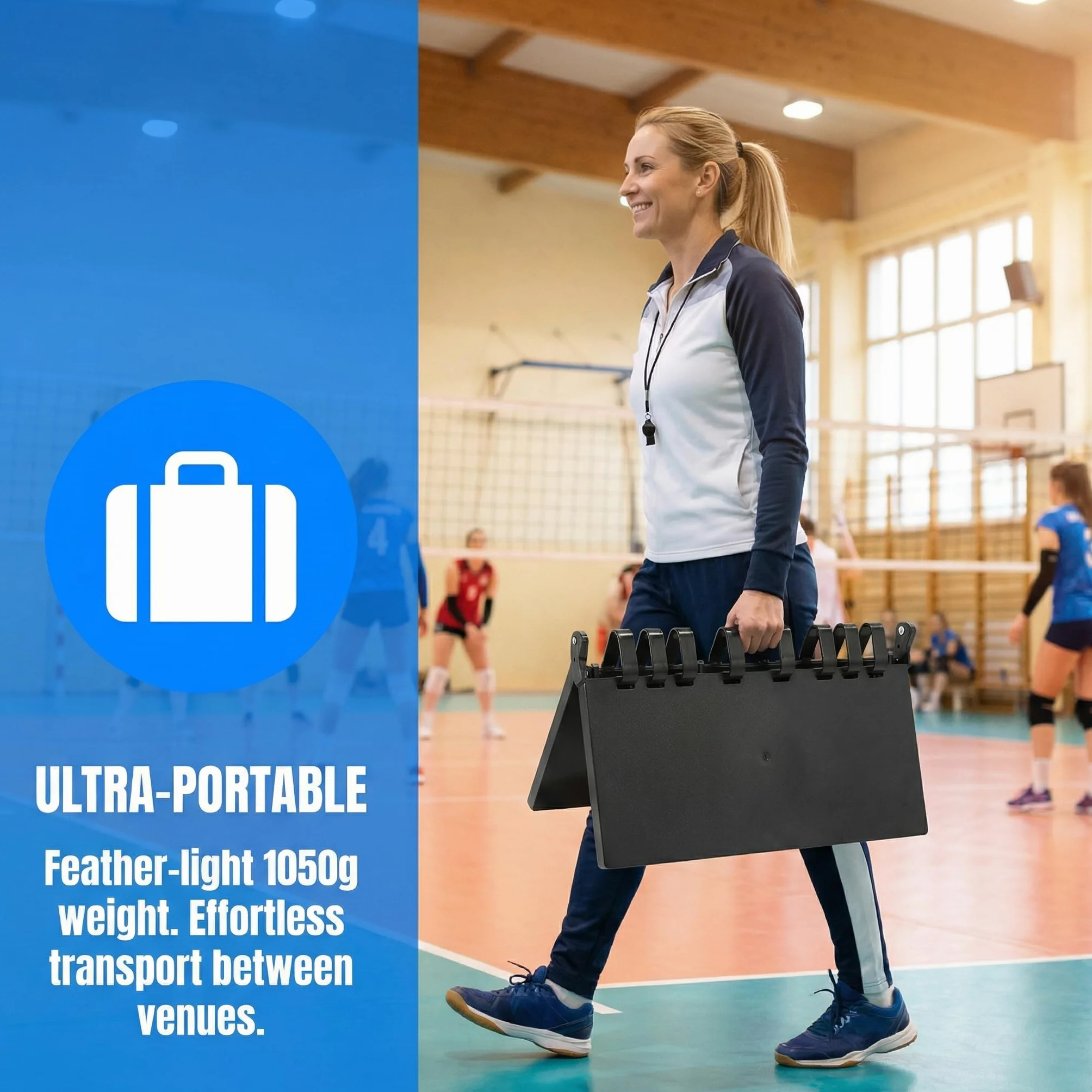 Marcador Deportivo Flip 4 Dígitos Portátil Puntuación Plegable 38x21cm Baloncesto Fútbol Béisbol Tenis