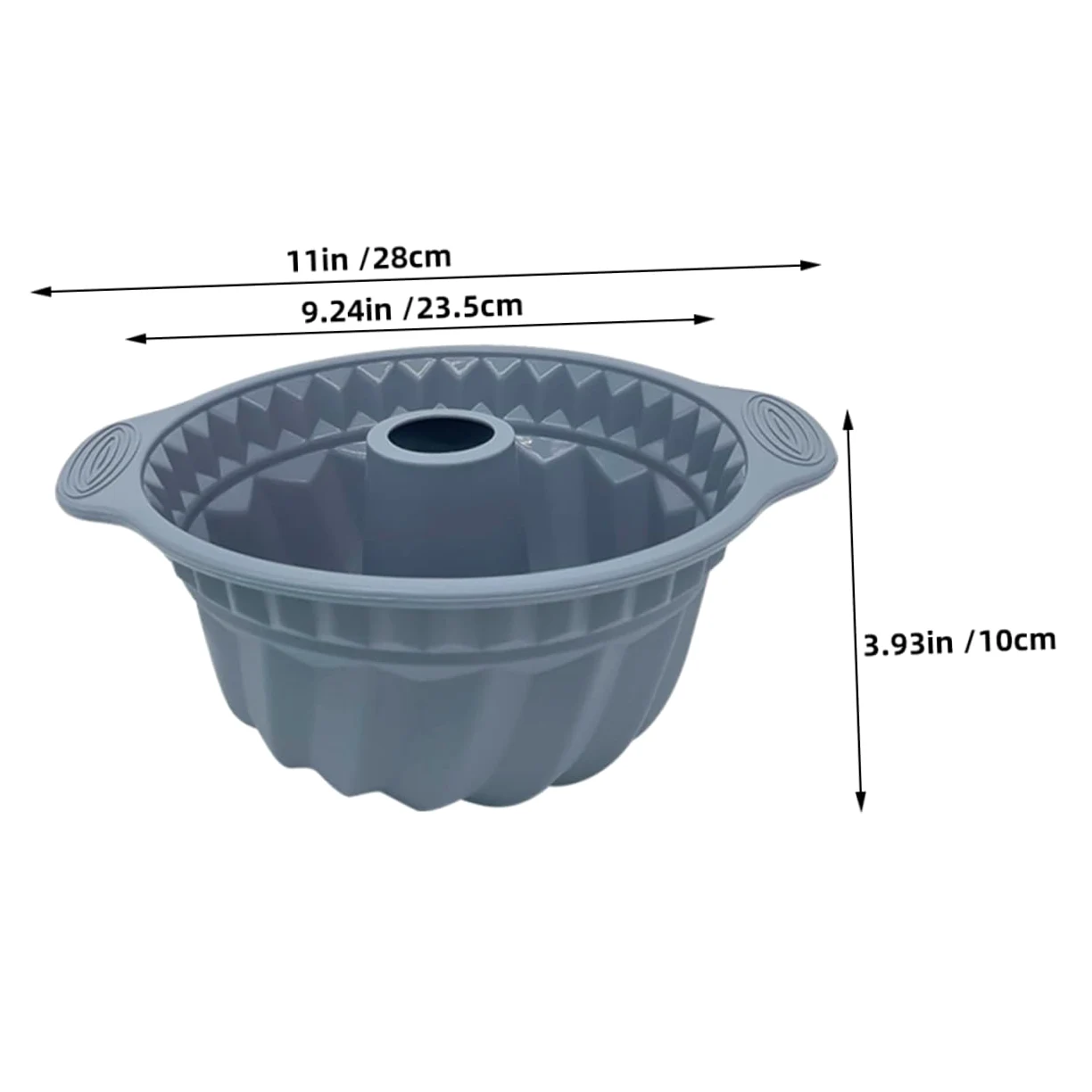 Mobestech 3piezas Molde Redondo De Silicona para Pasteles Antiadherente para Hornear Mousse De Herramientas para Hornear Pastel Casa Molde De Tubo Acanalado para Bizcochos