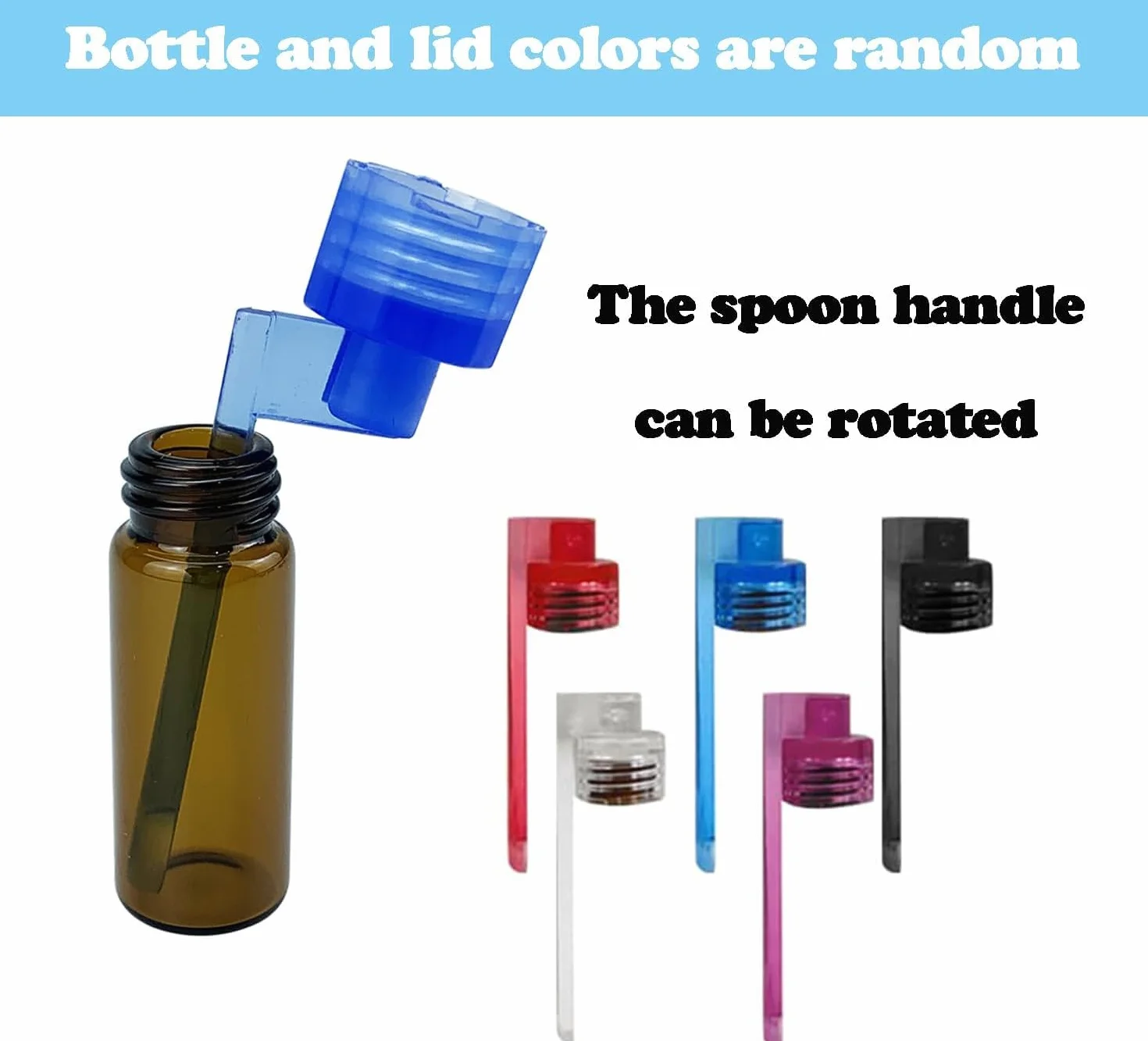 10 Piezas Polvo de Especias Botella con 1 Mini Embudo, Bote de Cristal Pequeño con Cucharilla, Herramienta de Polvo de Especias, Adecuada para Acampar Viajar Barbacoa