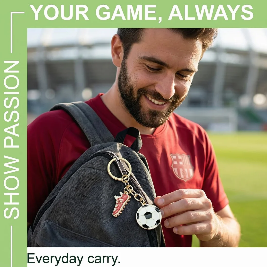 llavero fútbol colgante mini metal regalo aficionados fútbol niños hombres entrenadores