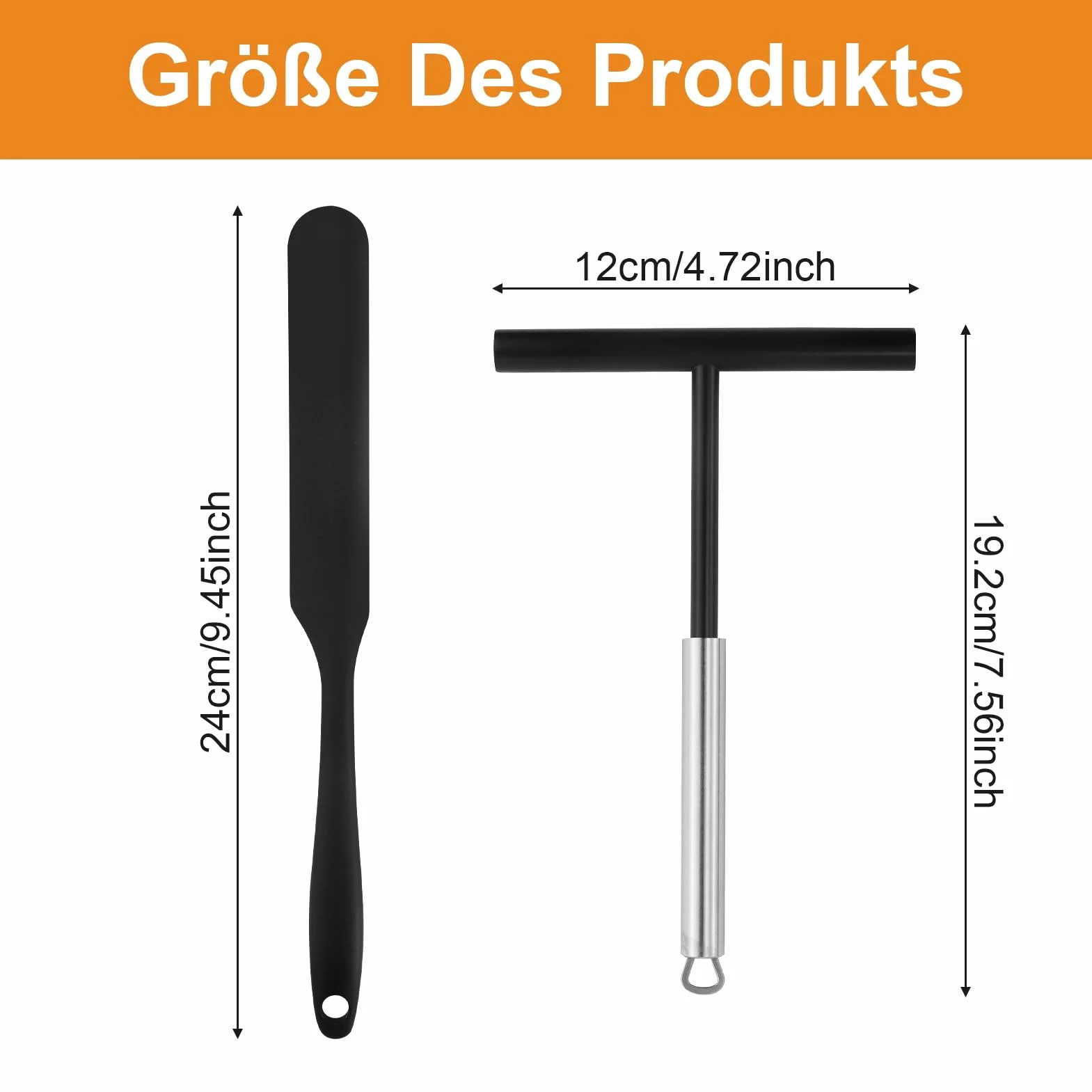 Dispensador de panqueques, acero inoxidable, con 1 espátula de silicona, para hornear panqueques