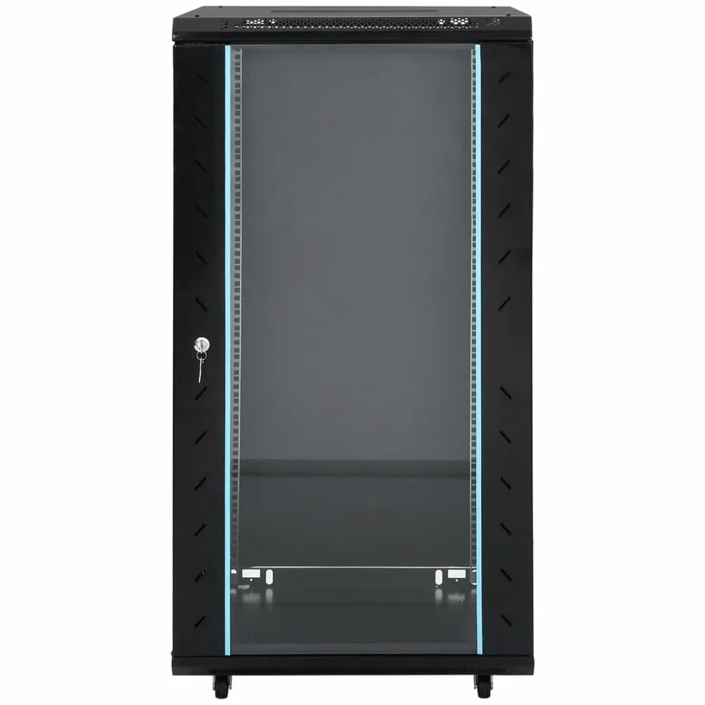 Armario de red 22U con patas giratorias, 19", IP20, 60 x 60 x 120 cm,Accesorios electrónicos,Componentes para ordenadores,Dispositivos de almacenamiento,Sistemas de almacenamiento de red-30268