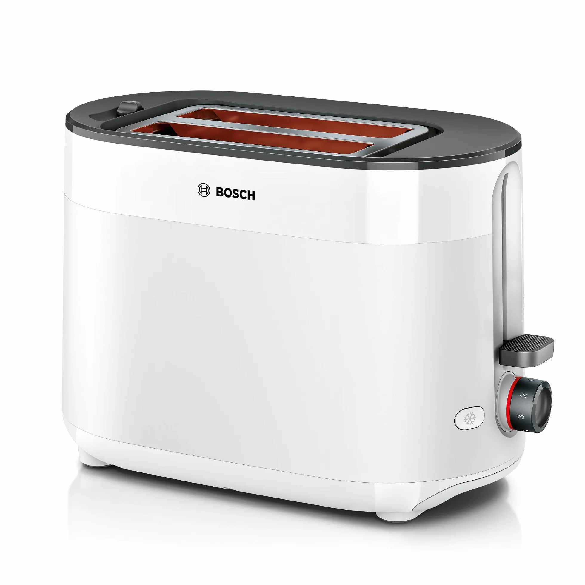 Bosch - Tostadora, MyMoment, 2 ranuras, Recalienta, Descongela, High-lift, Blanco, TAT2M12