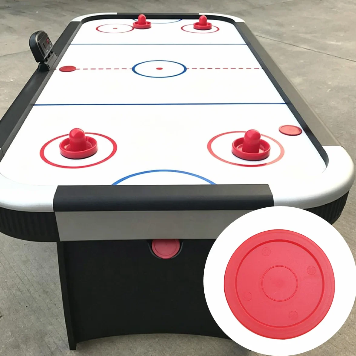 Juego de 4 discos de hockey de aire 64 mm para mesa de juego