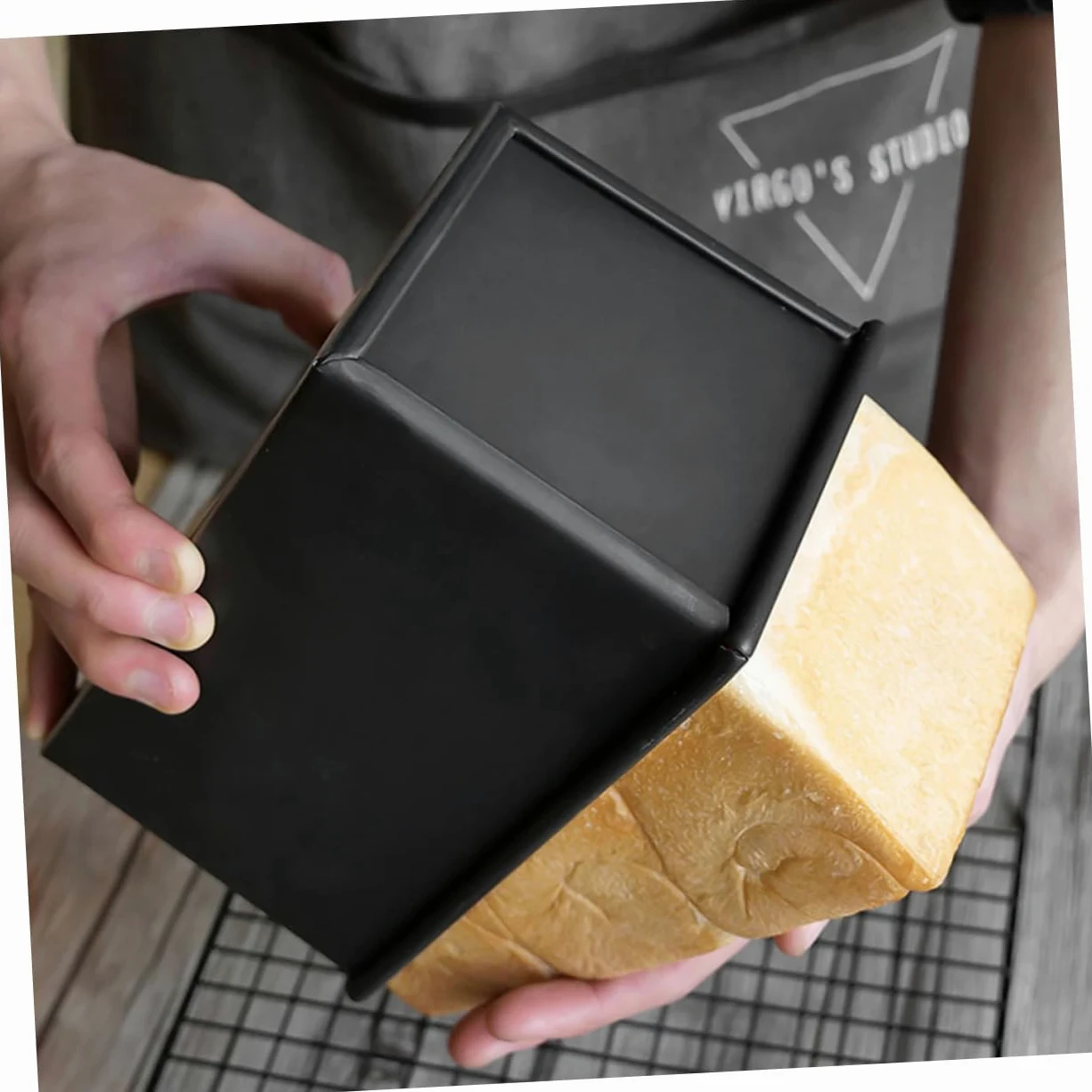 Amosfun 2 Piezas Molde Para Pan De Molde Con Tapa Para Tostadas De Cocina Para Hornear Pan Tostado Horno