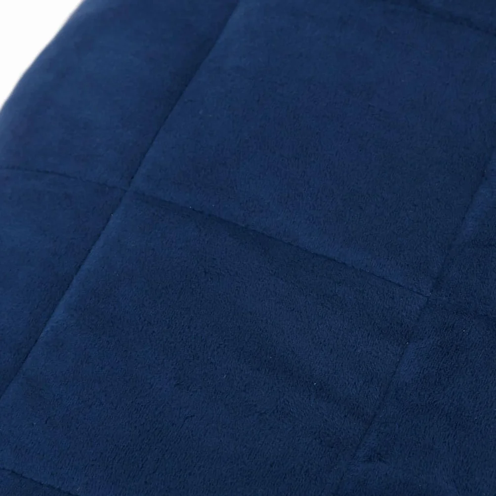 INLIFE Manta ponderada azul 140 x 200 cm 6 kg tejido casa y jardín, ropa (6,38 kg)