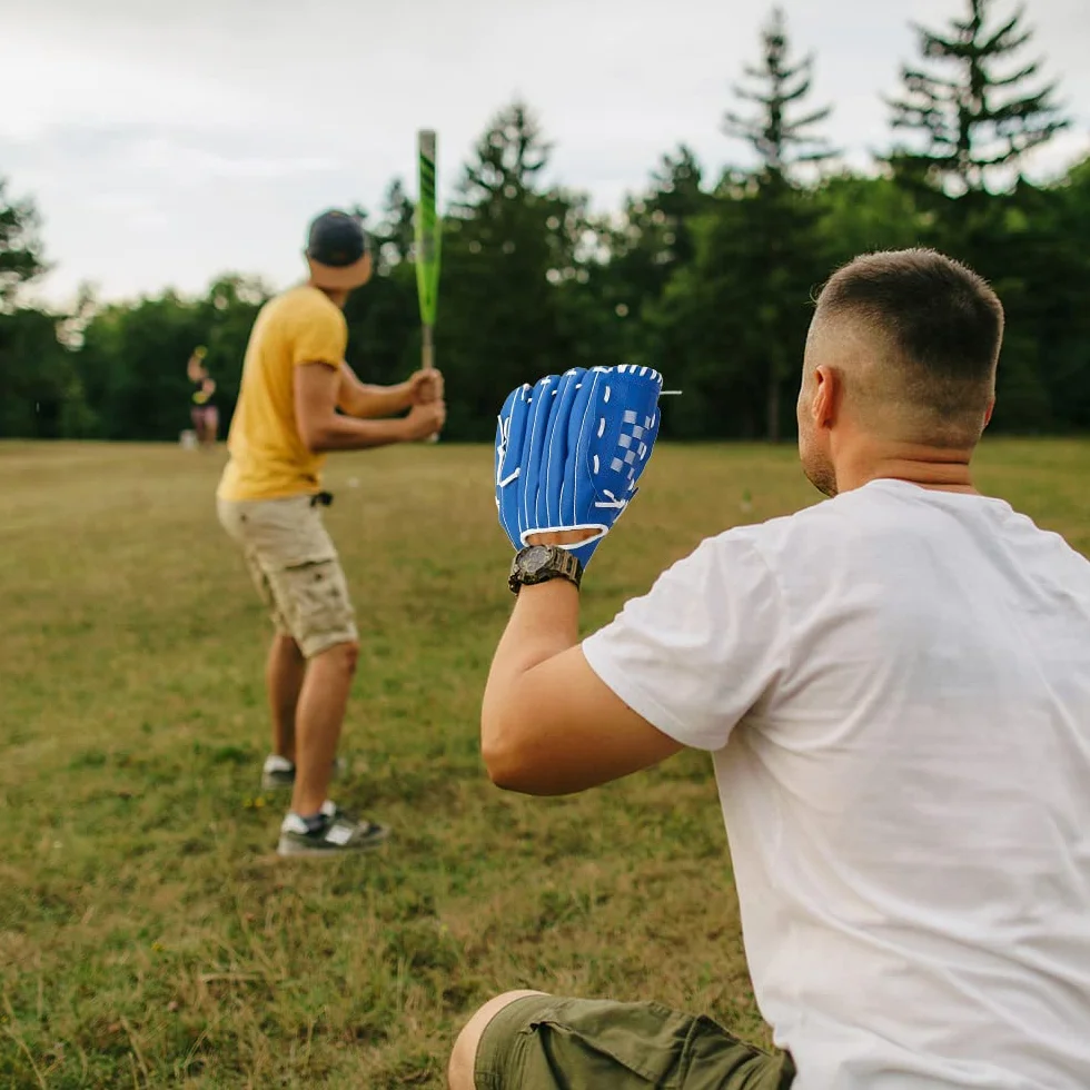 Guantes de béisbol para niños adolescentes adultos mano izquierda entrenamiento