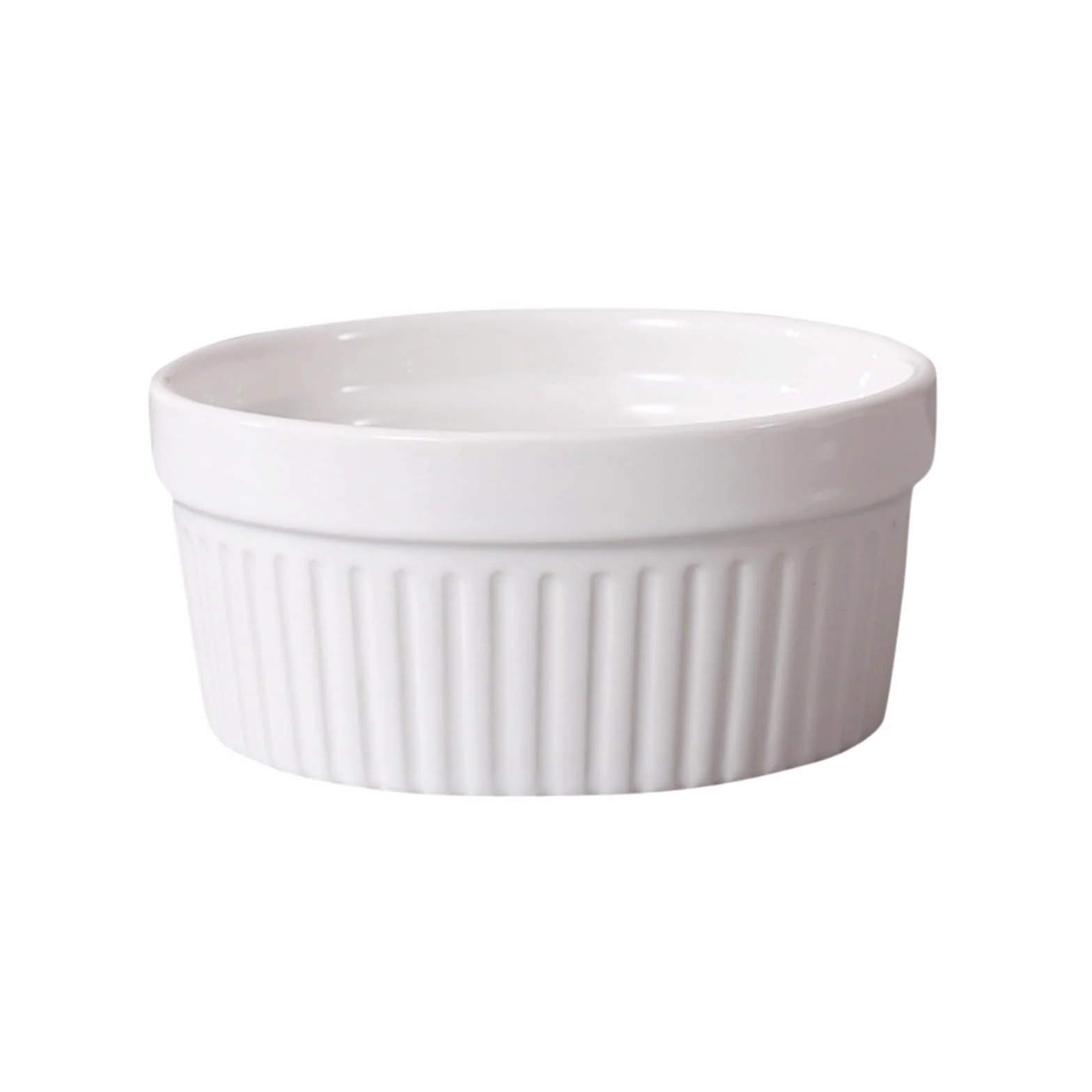4 moldes de cerámica for ramequines, aptos for horno, for crème brûlée, pudín, natillas, soufflé, ramequines, salsas for mojar, pequeños de cerámica(12 oz)