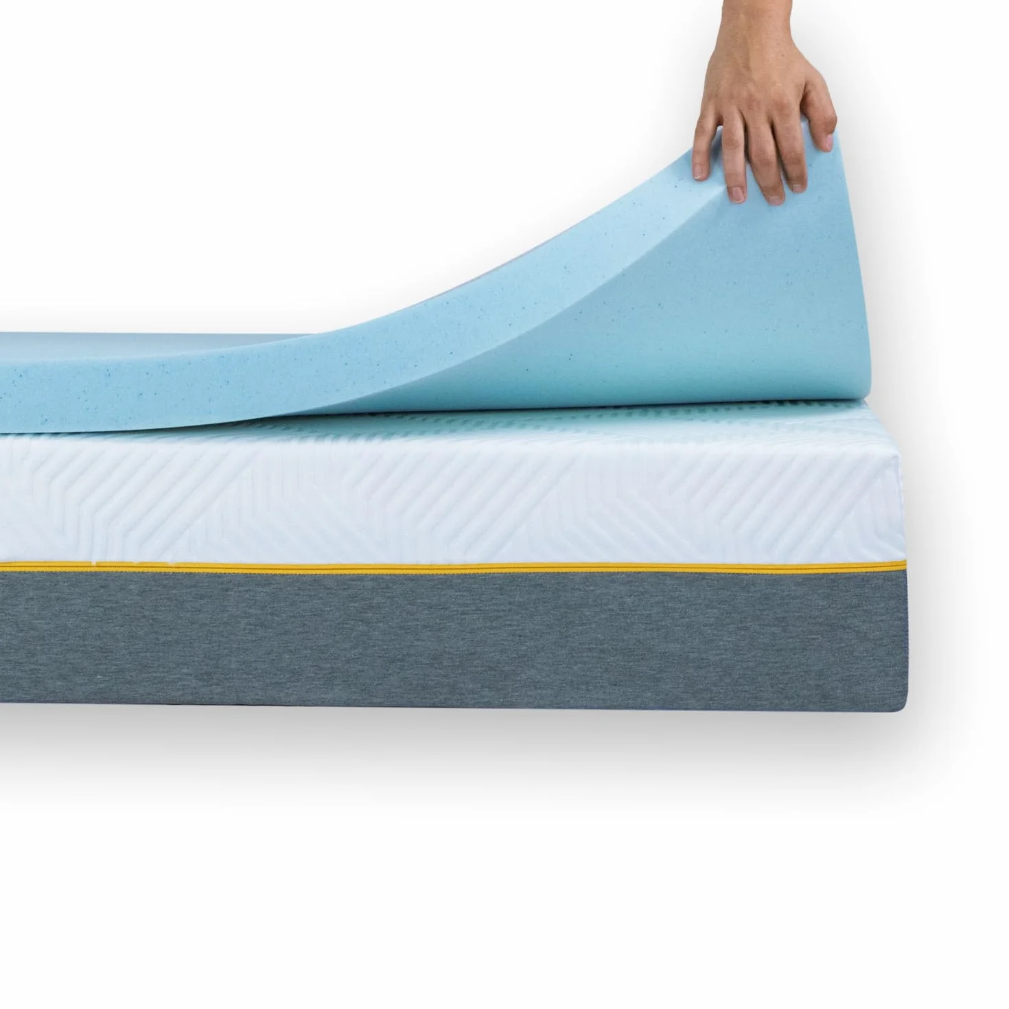 Ferlex - Topper Viscoelástico 5 cm | 135x190 cm | Partículas de Gel | Sobrecolchón | Topper para colchón y sofá