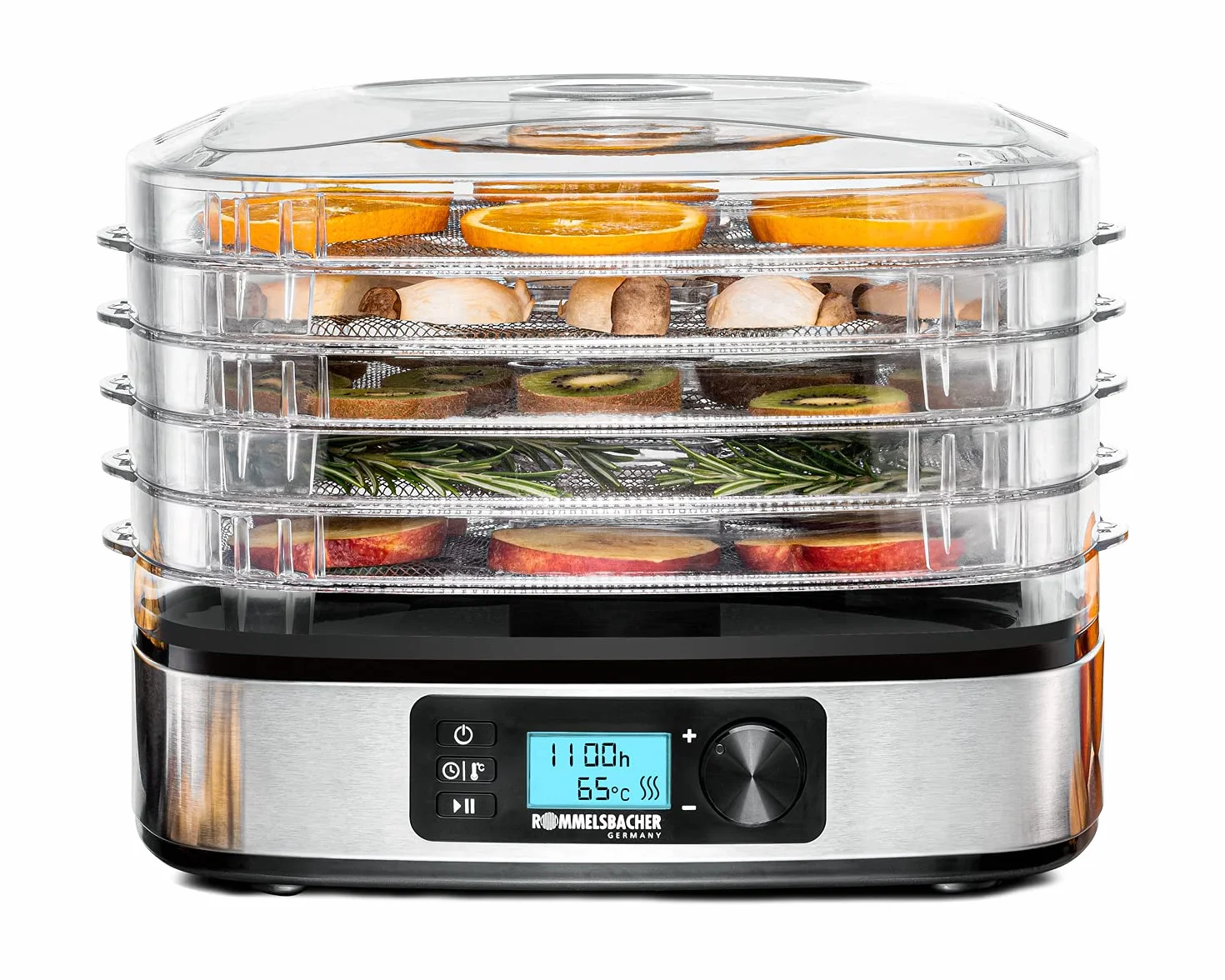 Rommelsbacher Dehydrator stainless steel black silver DA 350 (DA 350)