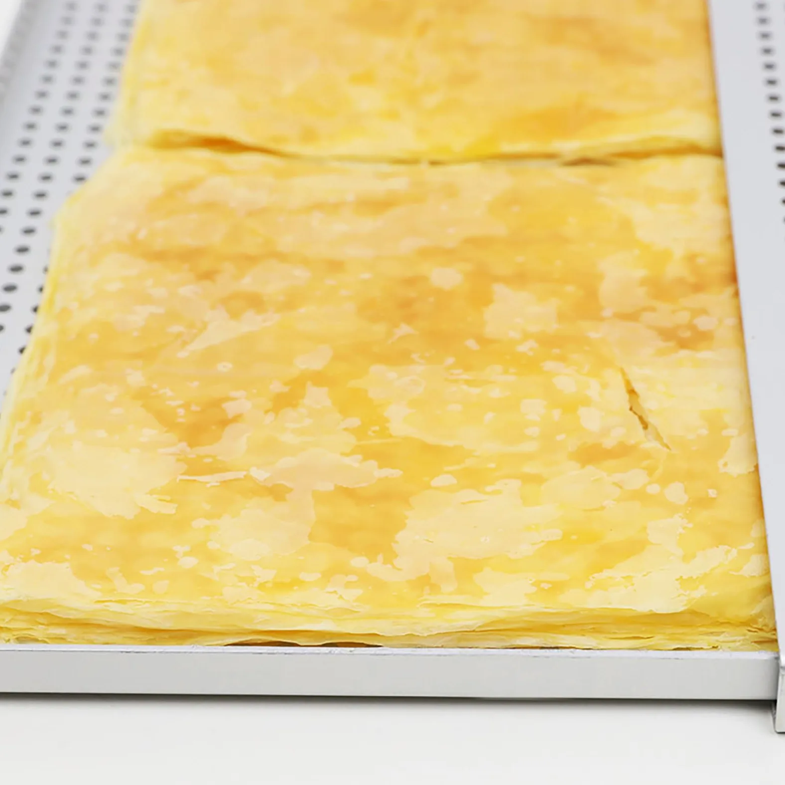 De 2 bandejas para hornear perforadas antiadherentes para hojaldres y carne, bandeja para horno de postre, bandeja para hornear Mille Feuille, bandeja para hojaldres