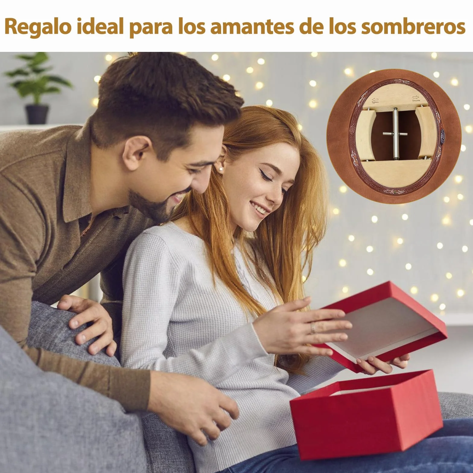 Extensor de sombreros de madera de haya cuatro vías