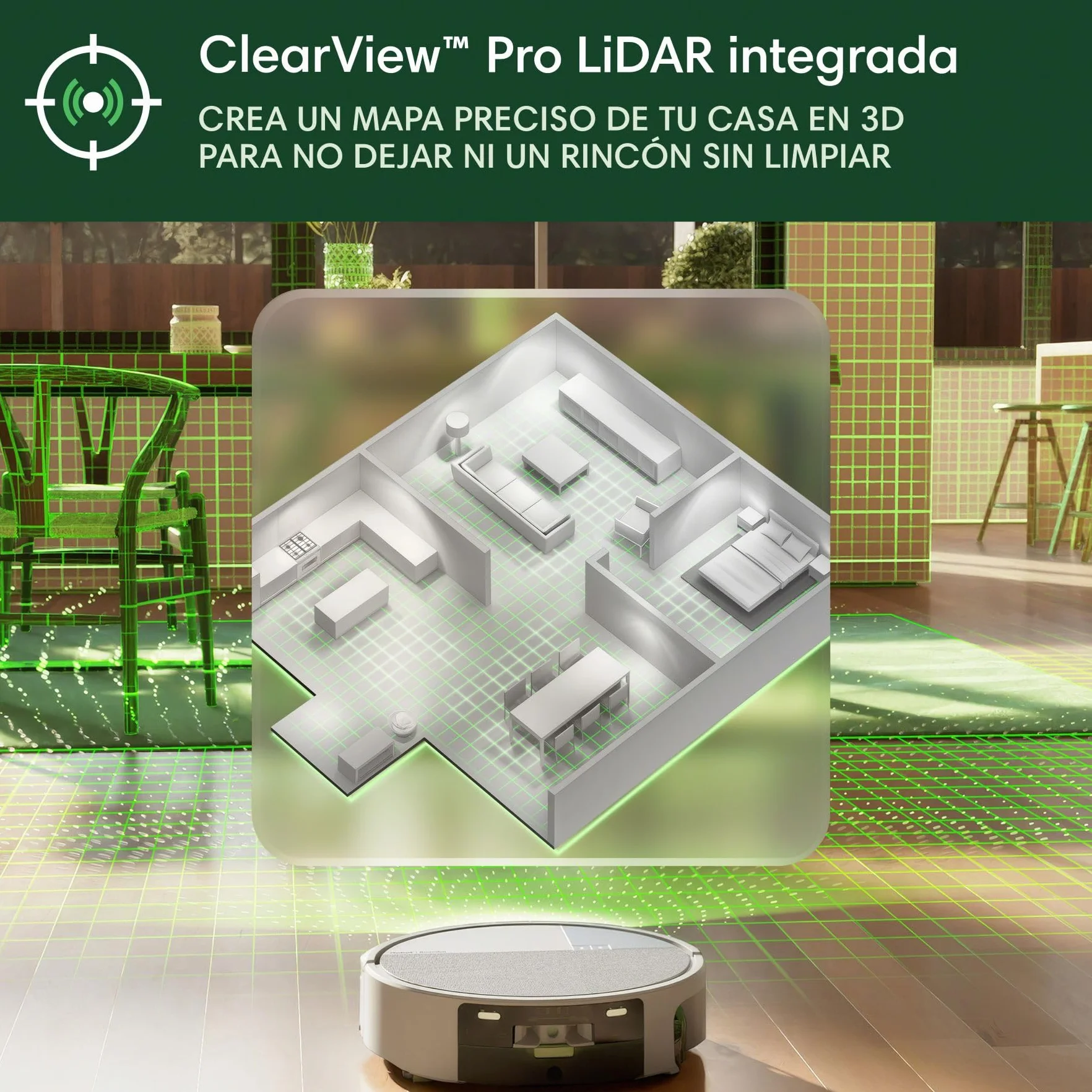 iRobot Roomba MAX 705 Combo con Base AutoWash multifunción y Agua Caliente, Rodillo de fregado PowerSpin Extensible, Cubierta Protectora, cepillos Dobles, fregado y Secado con Calor, LiDAR 3D con IA_B