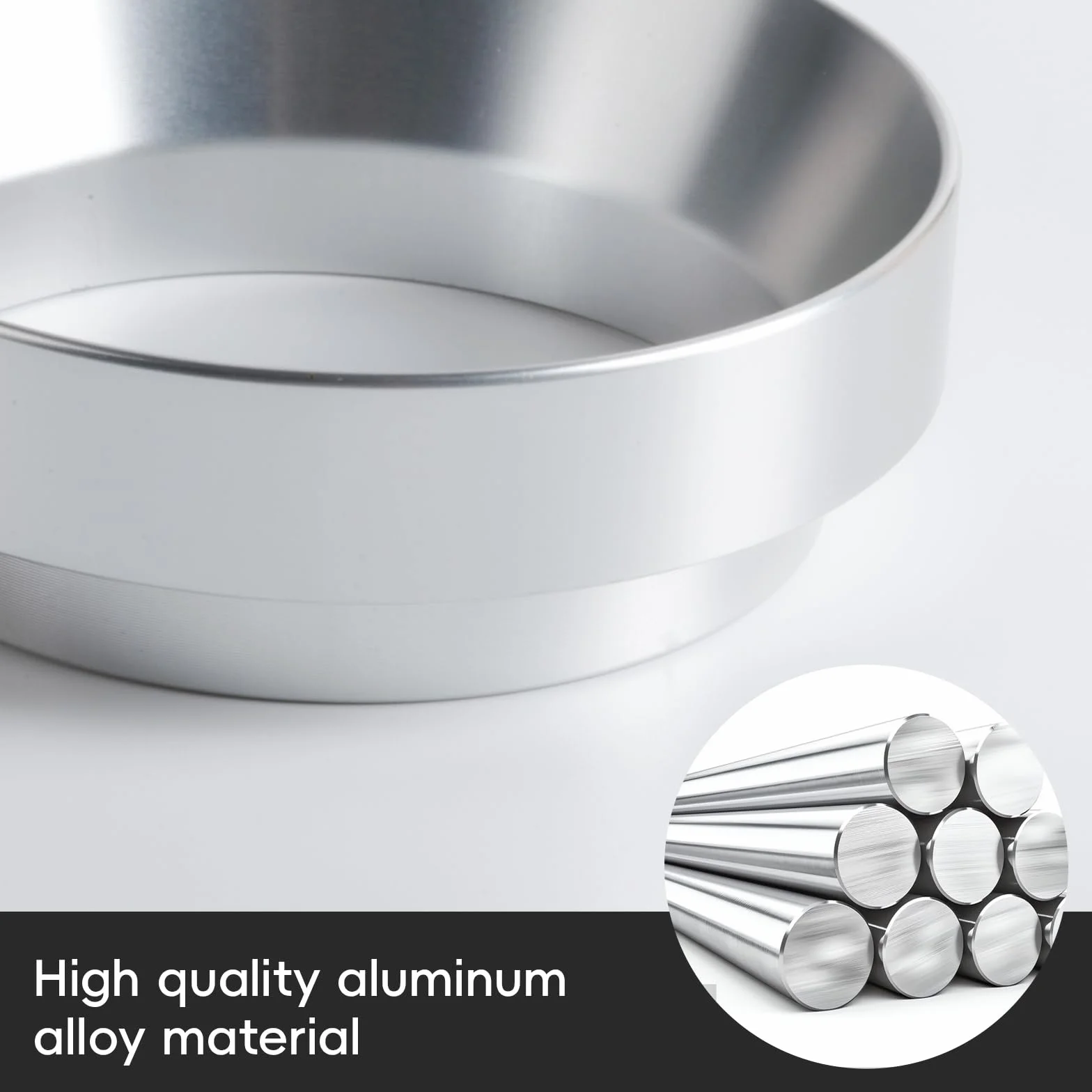 2 unidades de 51 mm de anillo dosificador de café magnético de 51 mm, embudo dosificador, accesorio portafiltros, anillo dosificador de café, embudo para cafetera, embudo de llenado exacto
