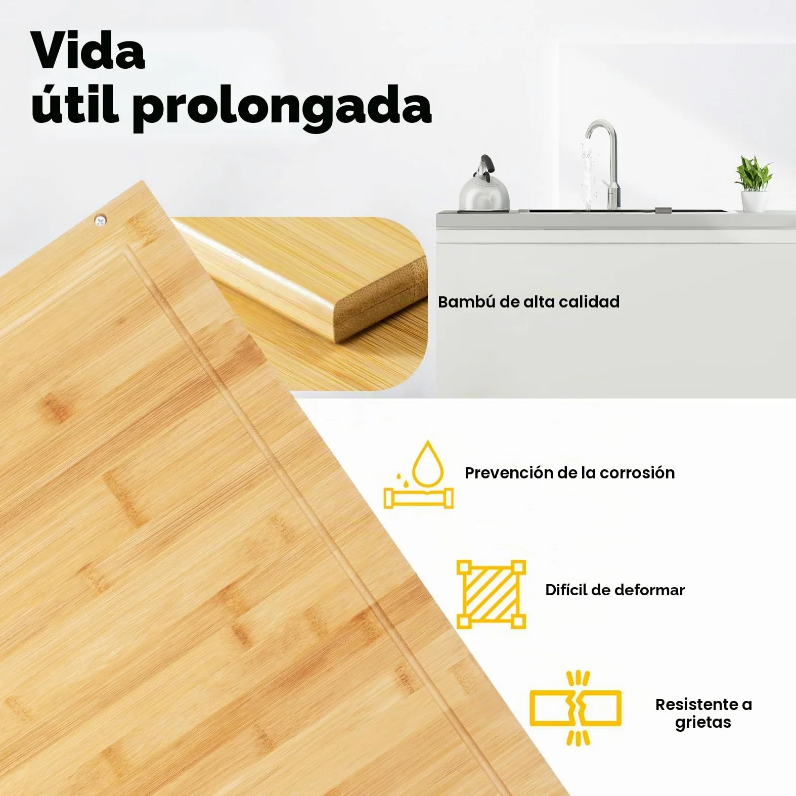 Cubierta de cocina de madera con 4 pies de apoyo extraíbles, cubierta de cocina, cubierta multifuncional, para la mayoría de cocinas de gas y eléctricas, 75 x 54 x 10 cm