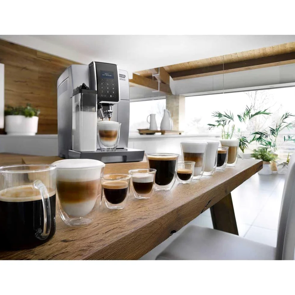 DeLonghi ECAM 350.75.S Cafetera (Independiente, Máquina de café en cápsulas, 1,8 L, Molinillo integrado, 1450 W, Plata)