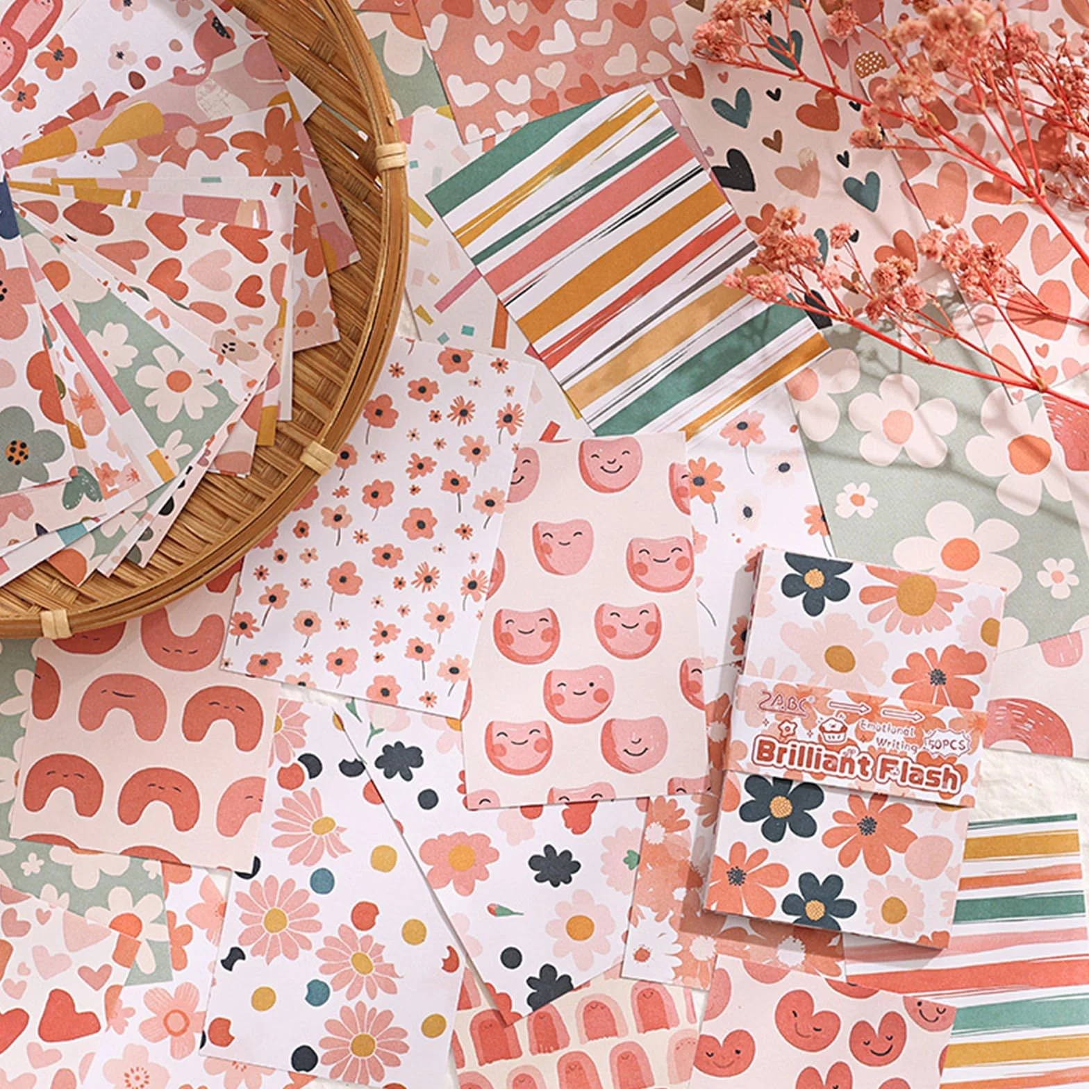 200 Hojas Retro Papel Scrapbooking, 5.6 x 8.3cm Scrapbooking Materiales, Papel Decoupage, Diverso Scrapbook Paper de Fondo Diy para Diarios Creativos, Proyectos de Manualidades, Tarjetas