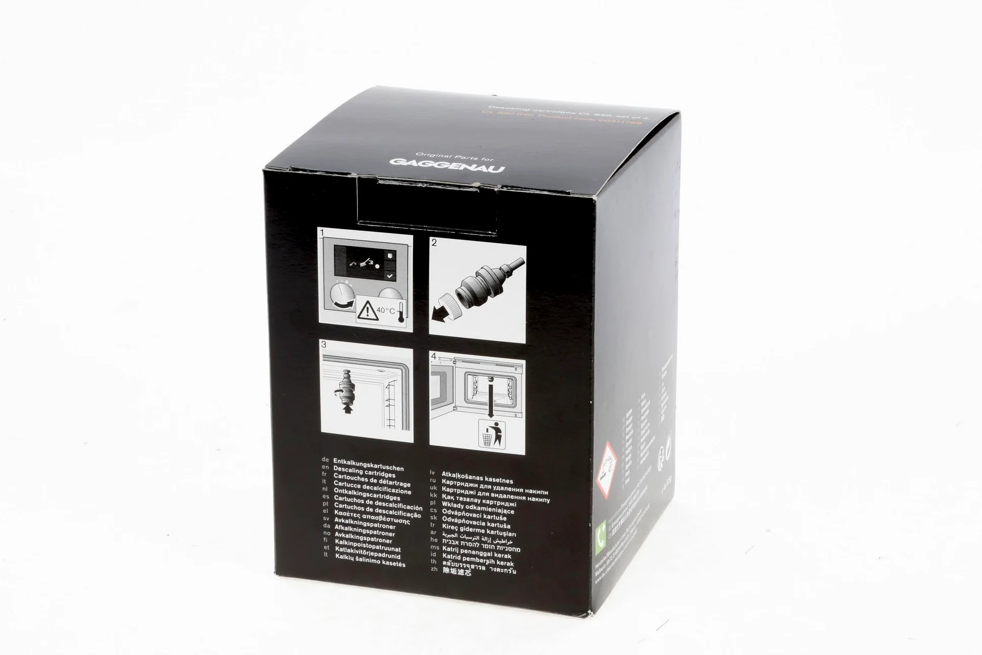 Gaggenau 4 Cartucho descalcificador CLS 20 040 00312430 para hornos de vapor combinados