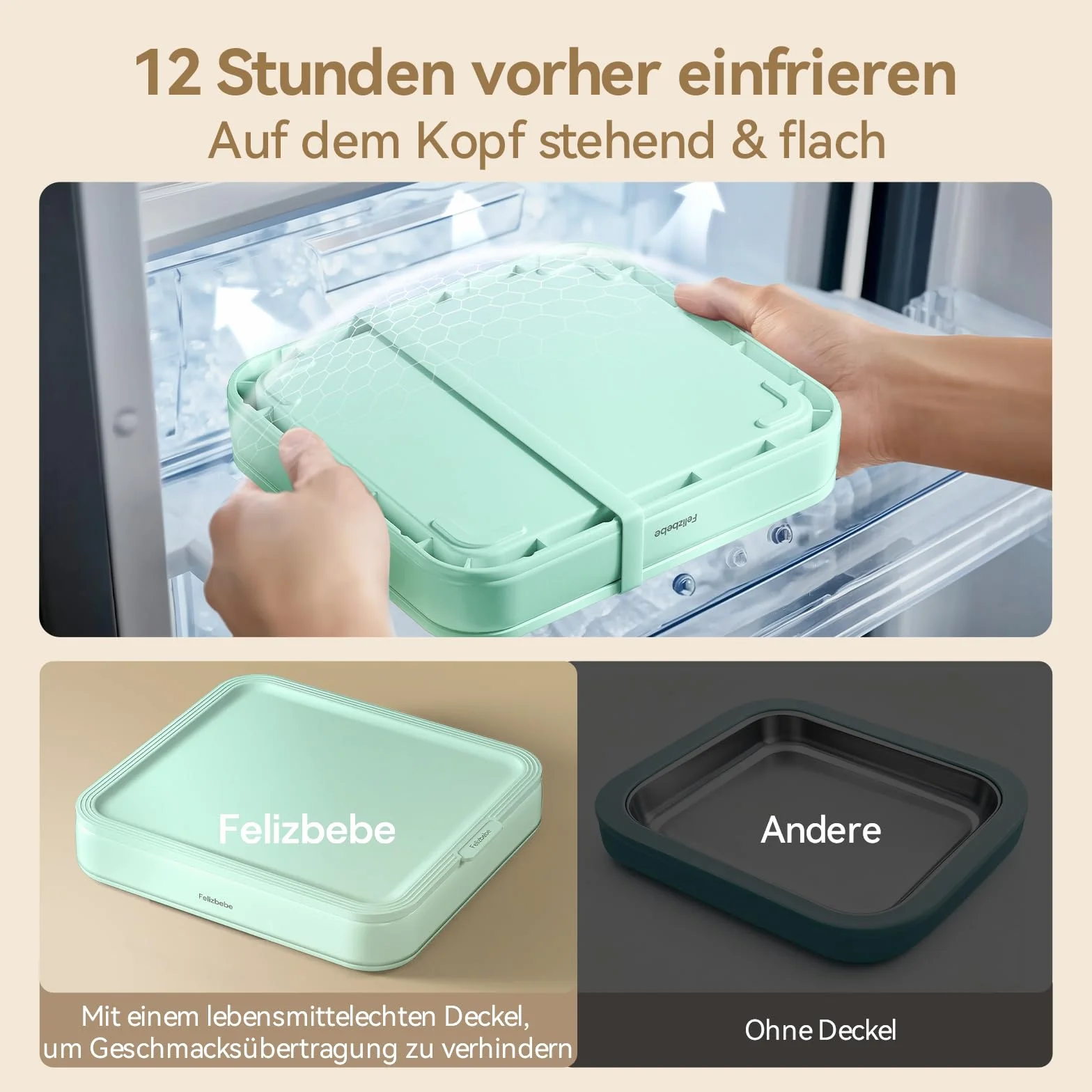 Máquina de helado enrollada, acero inoxidable SUS316 de grado alimenticio, bandeja instantánea para hacer helados con tapa y 2 espátulas, máquina de yogur congelado para actividades, Verde
