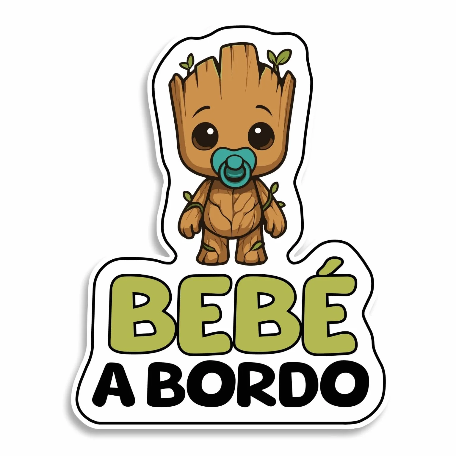 Pegatina Bebe a Bordo Coche, Pegatinas Coche, Bebé Superhéroe, Pegatinas de Bebe a Bordo, Pegatina Resistente a UV e Impermeable