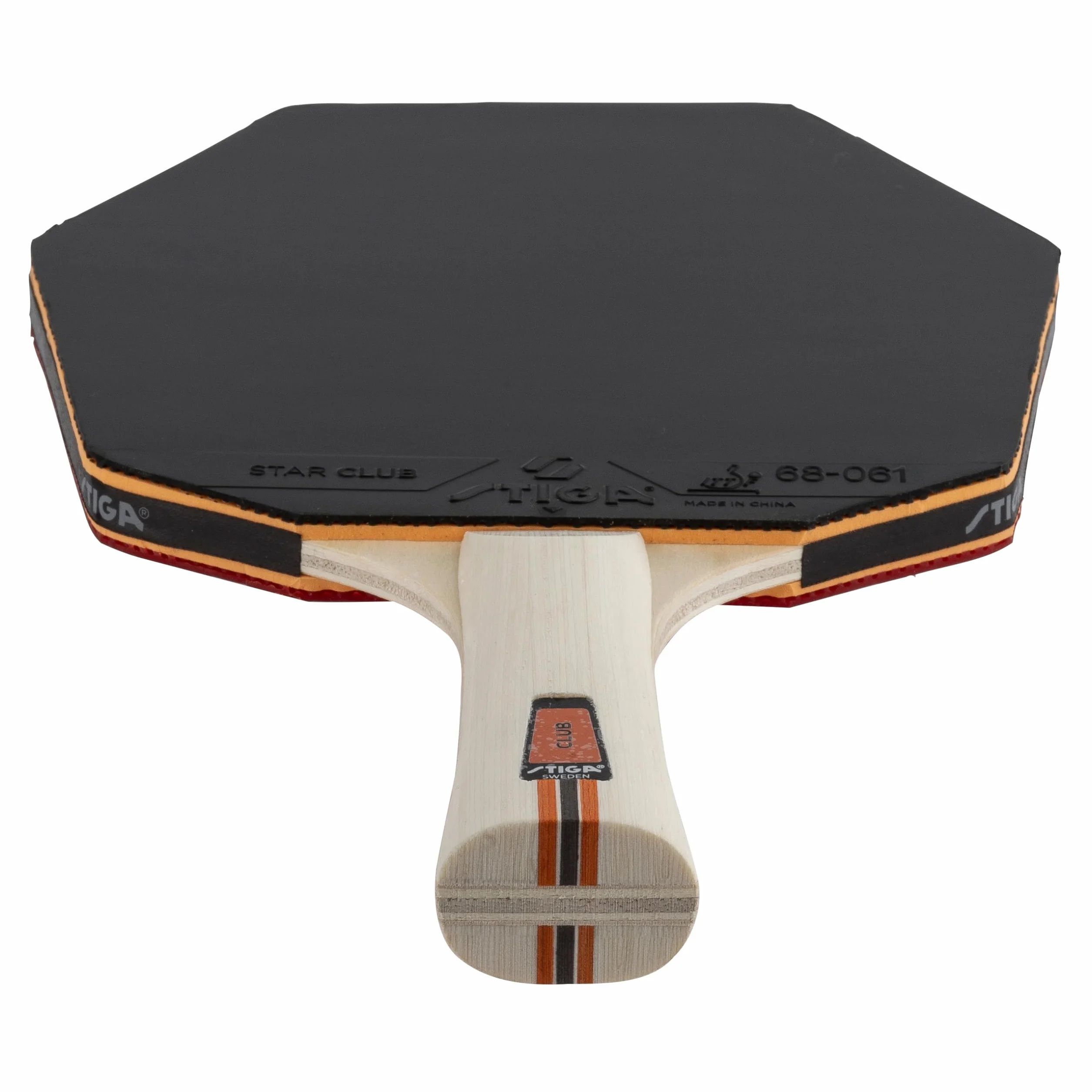 STIGA Club Cybershape Pala de Tenis de Mesa, Madera 5 Capas, Goma Star Club, Sweet Spot Grande