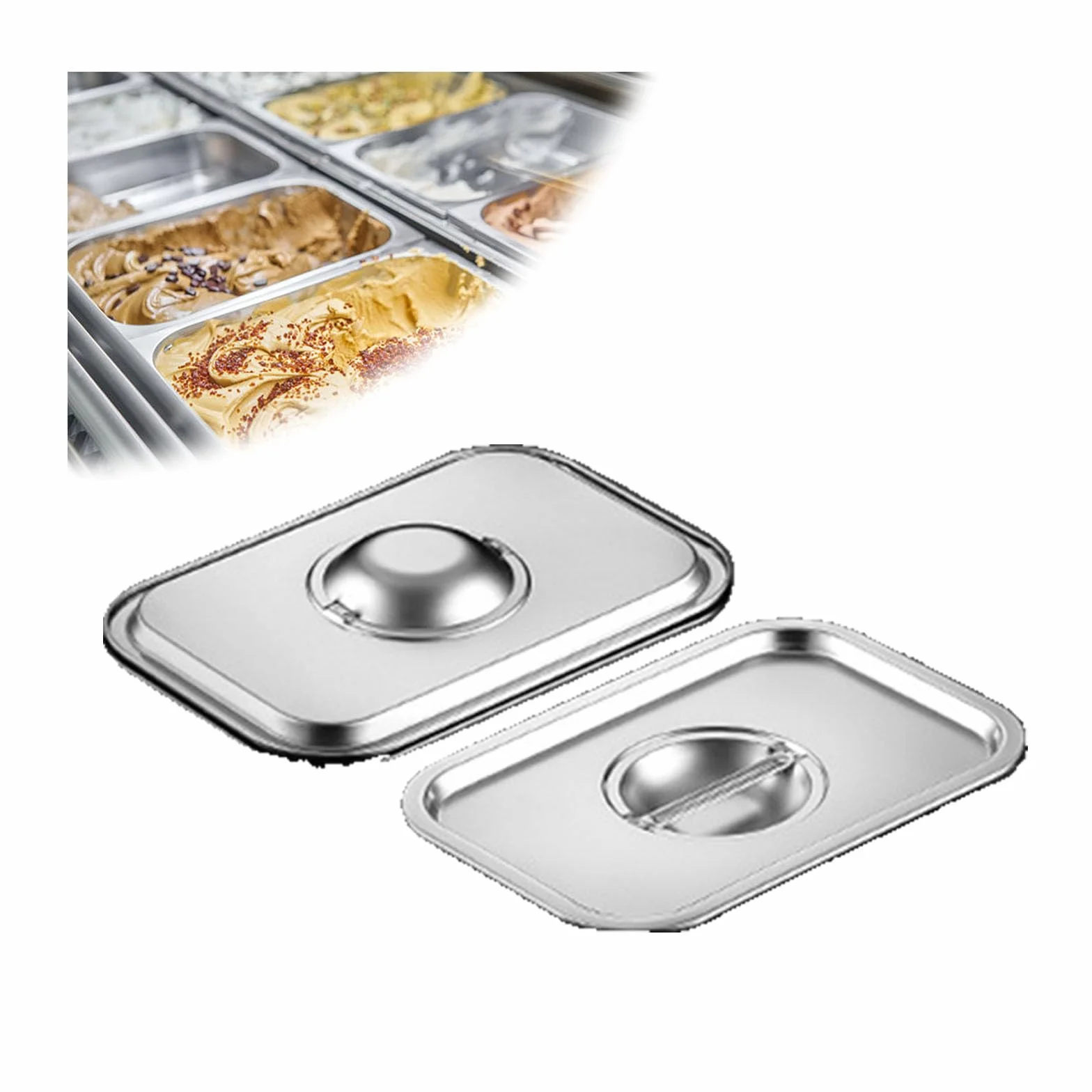 Recipiente apilable para gastro de 32 x 22 cm, 7 cm de profundidad, suministro de alimentos, suministro de restaurante, sin BPA, ideal para preparación de comidas, nizat de cocina, plástico pesado