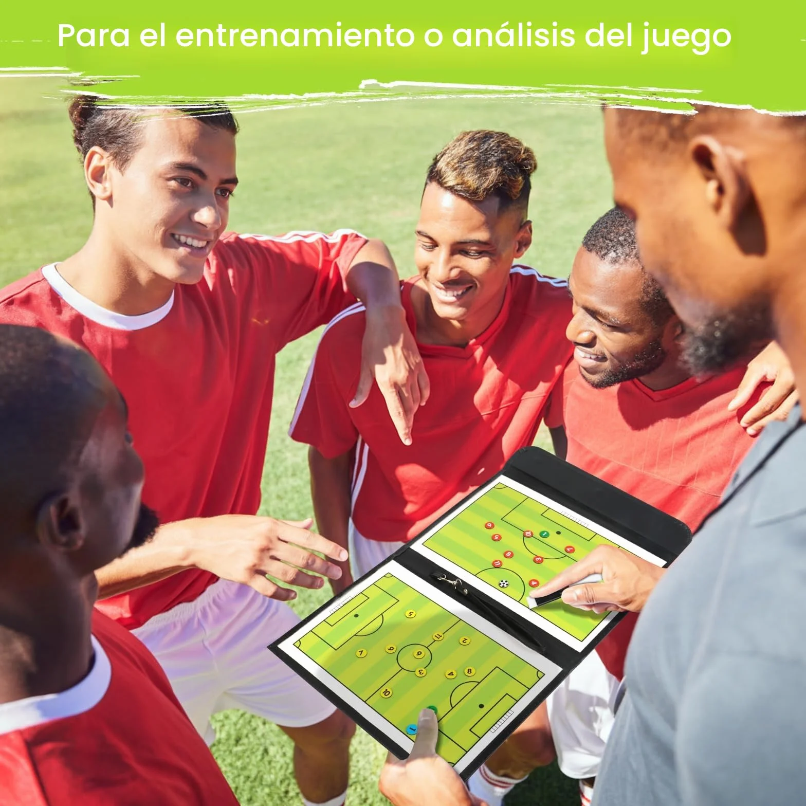 KEWUZY Carpeta Táctica de Entrenamiento Futbol con Marcador e Imanes para Entrenadores