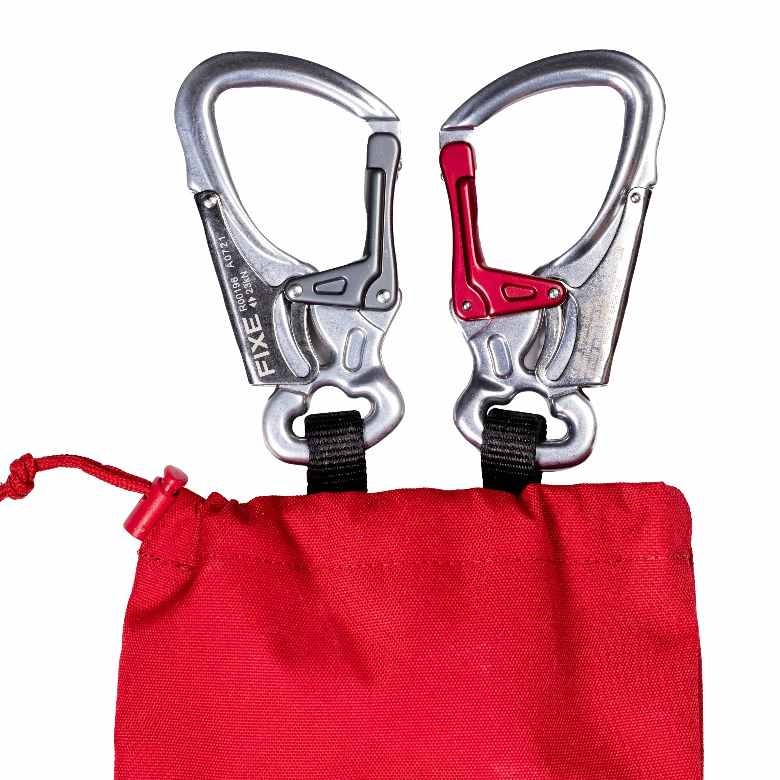 FIXE Ferratum Pro Disipador via ferrata Kit via ferrata con mosquetón y bolsa Cinta de anclaje escalada