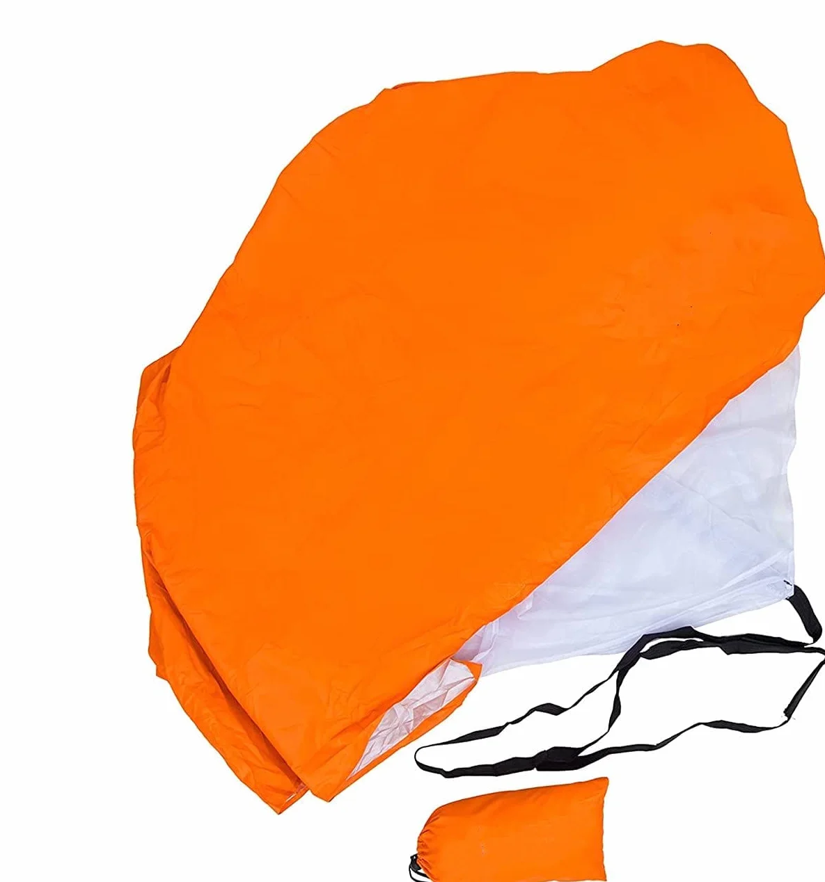Paracaídas de Entrenamiento 58" con Correa Ajustable para Niños, Jóvenes y Adultos Naranja