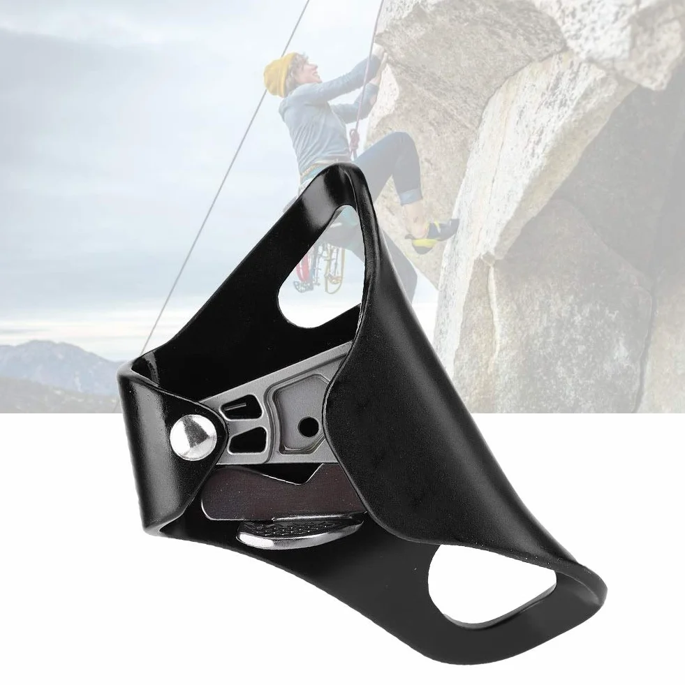MAGT Ascendente de Escalada, Ascensor de Pecho para Escalada Montañismo con Cuerda 8-13mm (Negro)