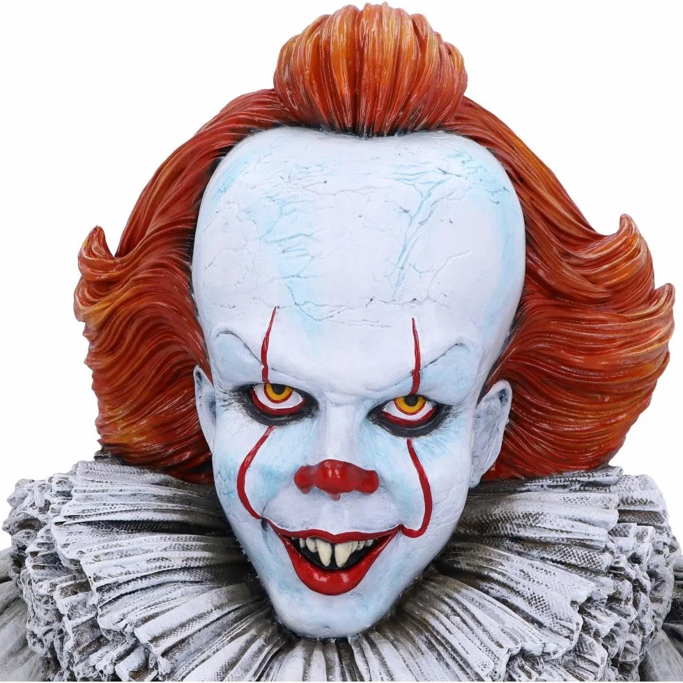 Nemesis Now Pennywise-Busto Oficial de IT Capítulo 2, Blanco, 30 cm