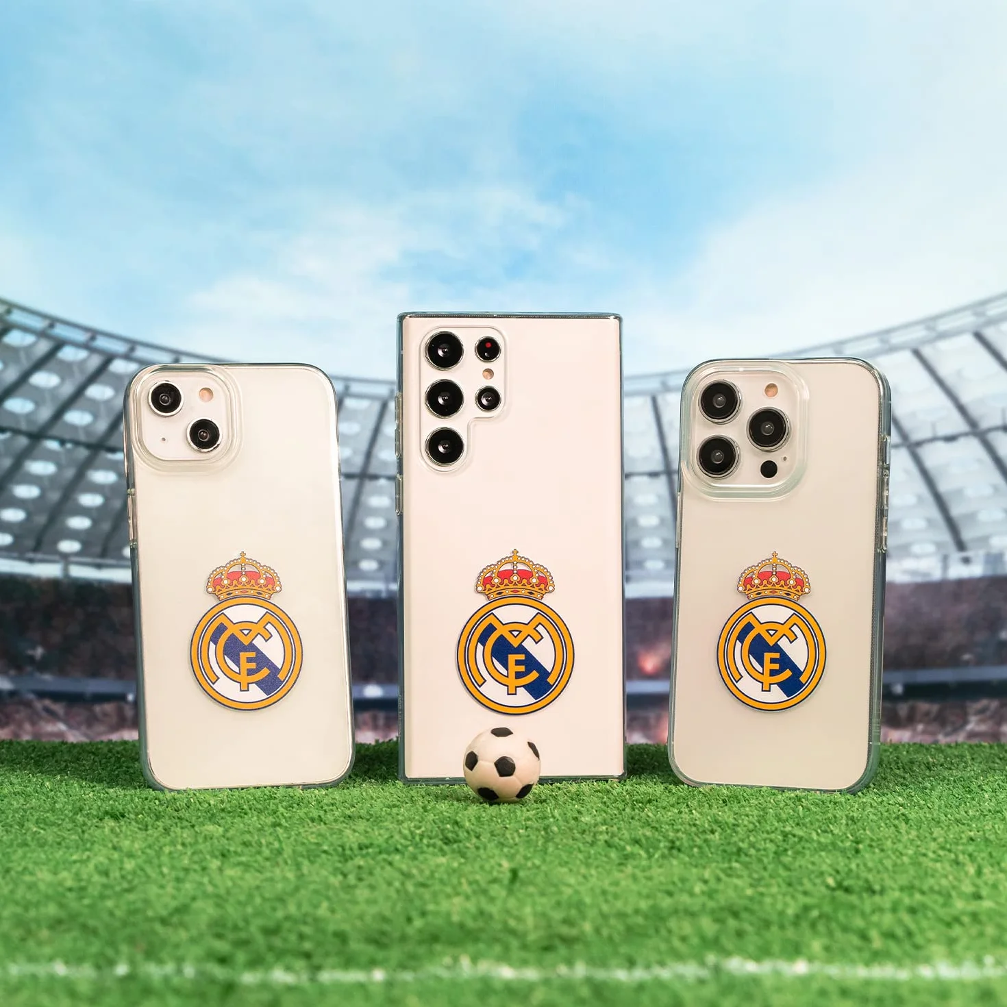 Funda Real Madrid para Xiaomi 14, transparente, silicona flexible, licencia oficial