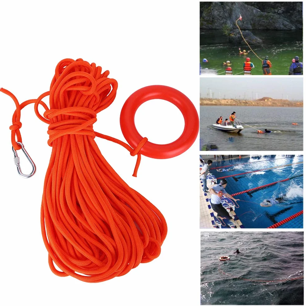 Cuerda de rescate 8 mm nailon flotante salvavidas barco seguridad buceo natación