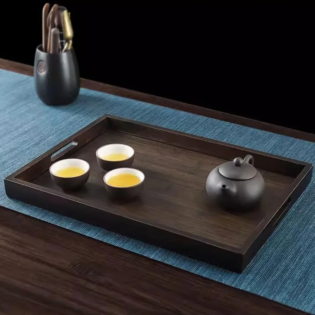 Bandejas Servir Comida Juego de té, Bandeja, Mesa Centro, pequeña, seco, Adecuada for la Sala Estar del hogar Mesa Cama | D