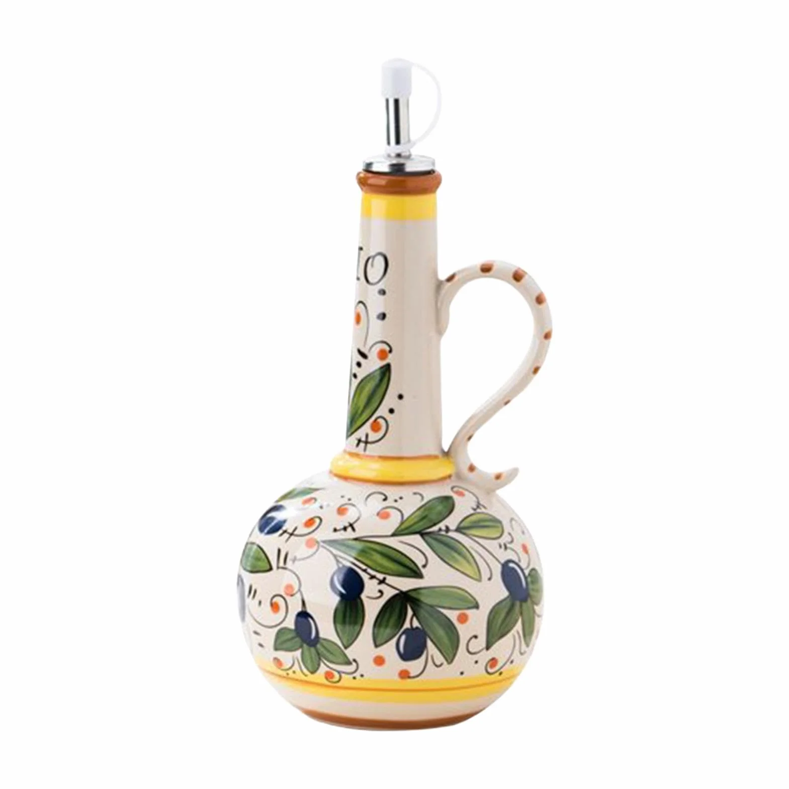 Dispensador De De Oliva Recipiente Portátil de 680 ml con Boquilla de Acero | Botellas De Y Vinagre Para Cocina Hogar Mesa Almacenaje Ensaladas Vinagre