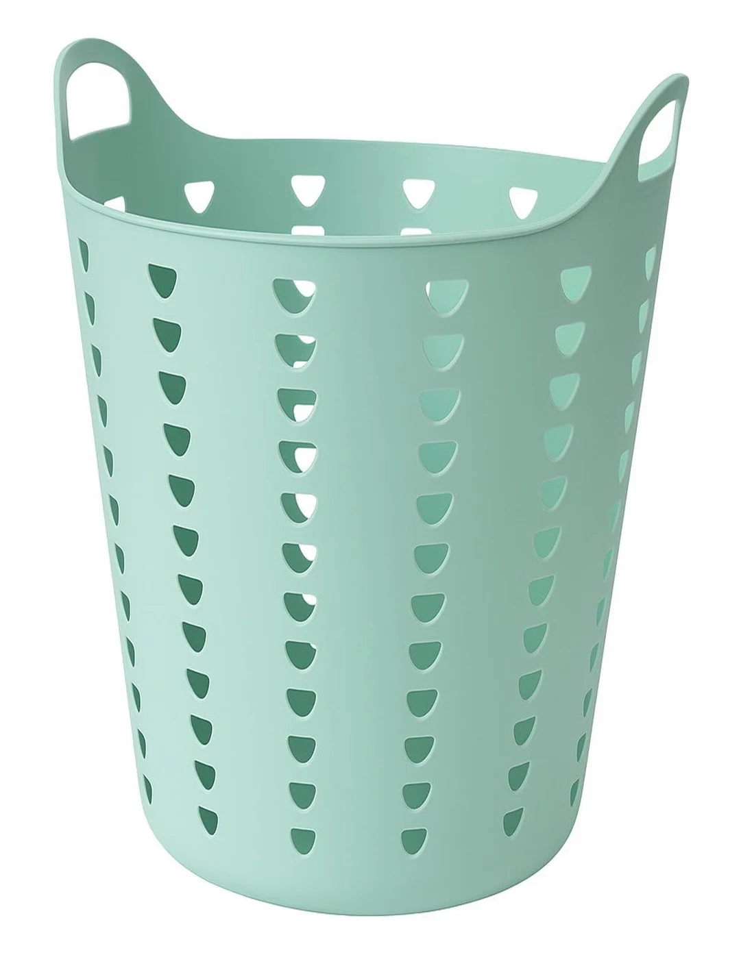 JARDIN202 - Cesto Ropa Sucia 60L y 26L con Agujeros Triangulares | Cesta Colada Moderna | Gris, Azul o Verde | 60 litros (Verde)