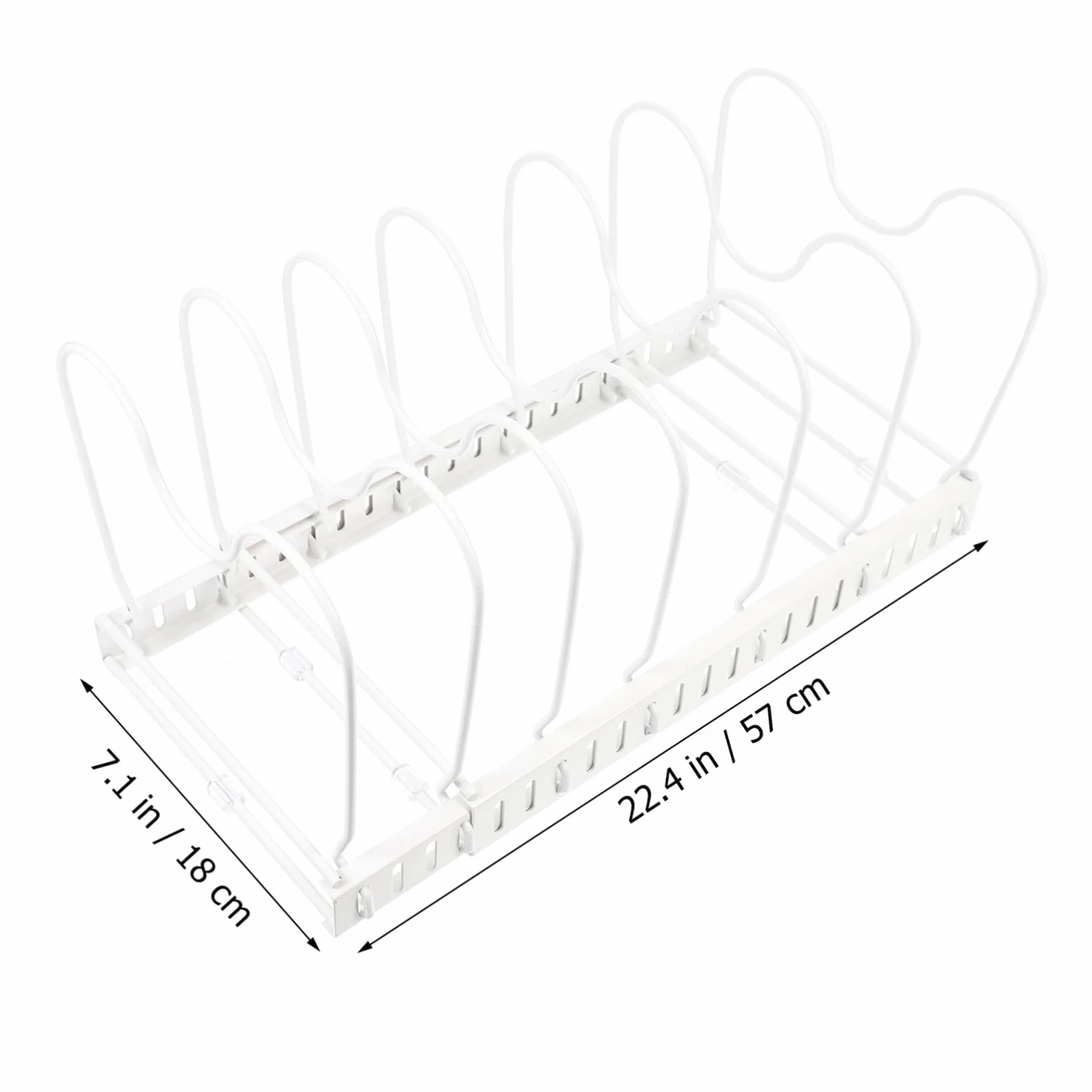 Rejilla Telescópica Para Tapas De Ollas Soporte Metálico Sin Perforaciones Bandeja Para Guardar Tapas De Ollas Cocina