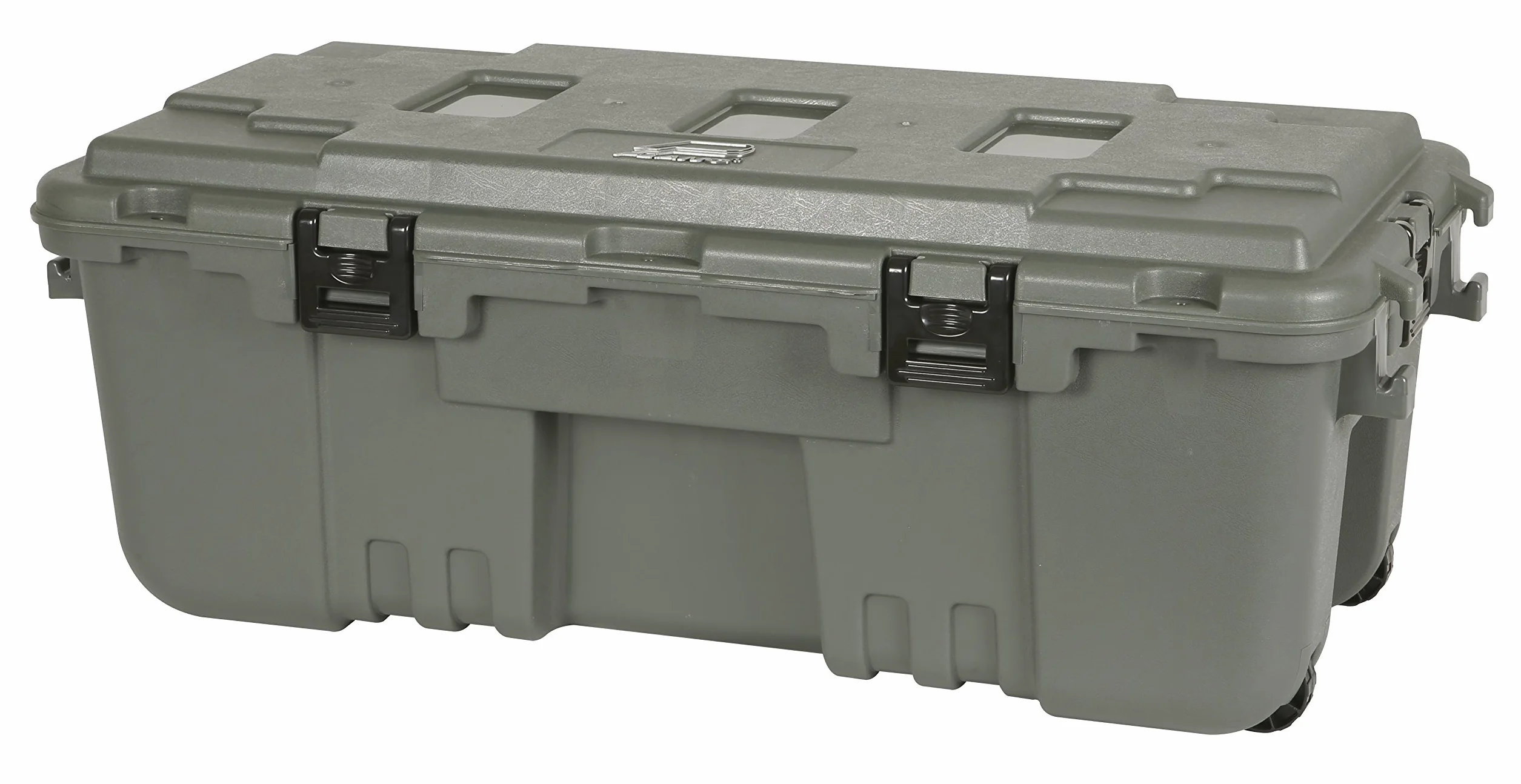 PLANO Baúl deportista con bisagras, verde oliva, caja almacenamiento grado militar con bisagra, resistente, grande, camping y ejército, óptimo para caza, paintball, airsoft o almacenamiento