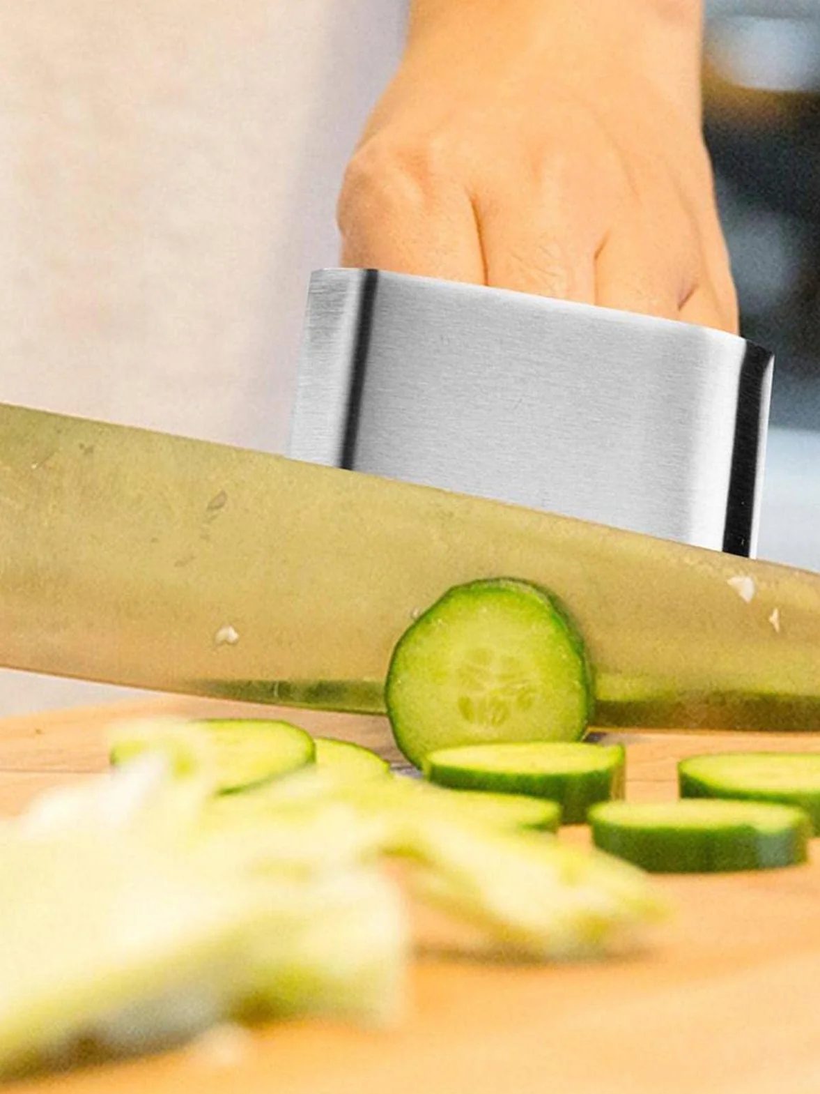Dedos Acero Inoxidable, ProteDedos Cocina, Dedos para Cortar Verduras y Frutas Forma Segura, Utensilios Cocina para Chef