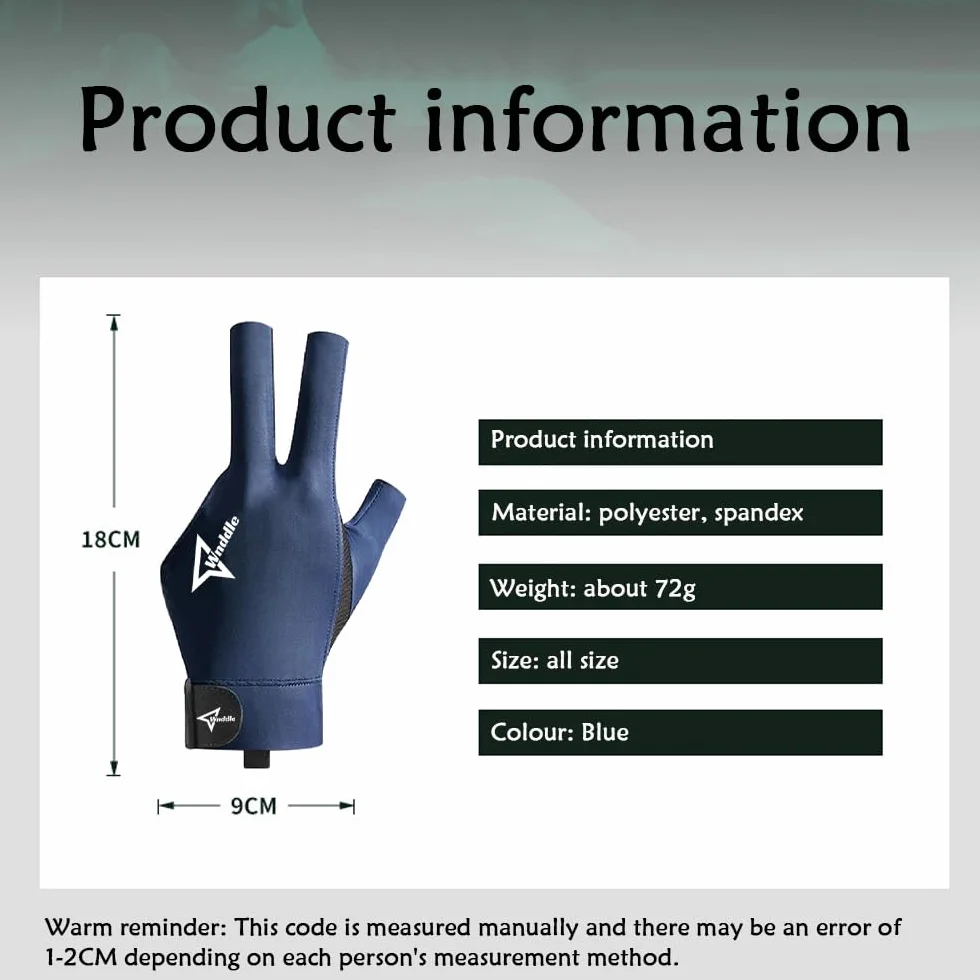 Guante de Billar Snooker Izquierdo Guantes de Piscina de Billar Mano Izquierda, Guantes de Snooker, Guante de Piscina Profesionales Billars