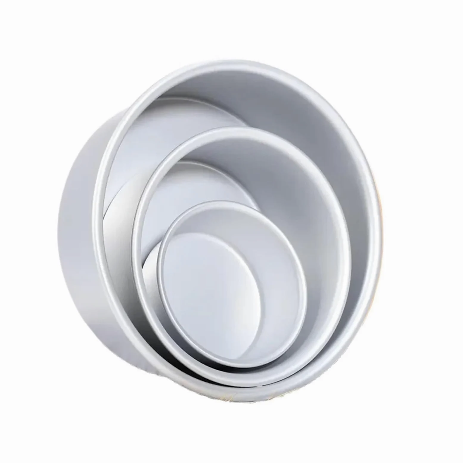 Genérico Molde for pasteles redondo de fondo sólido, 1 unidad, molde for hornear aleación aluminio 4/5/6/7/8/9/10 pulgadas for cocina, horno, tarta queso y pan(10 inch)