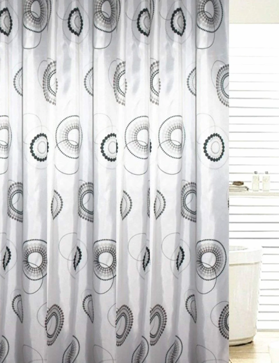Mu Household - Cortina de ducha impermeable para baño, estilo europeo, elegante, cortina de ducha de poliéster impermeable (una variedad de tamaños Op, 200 x 200 cm.