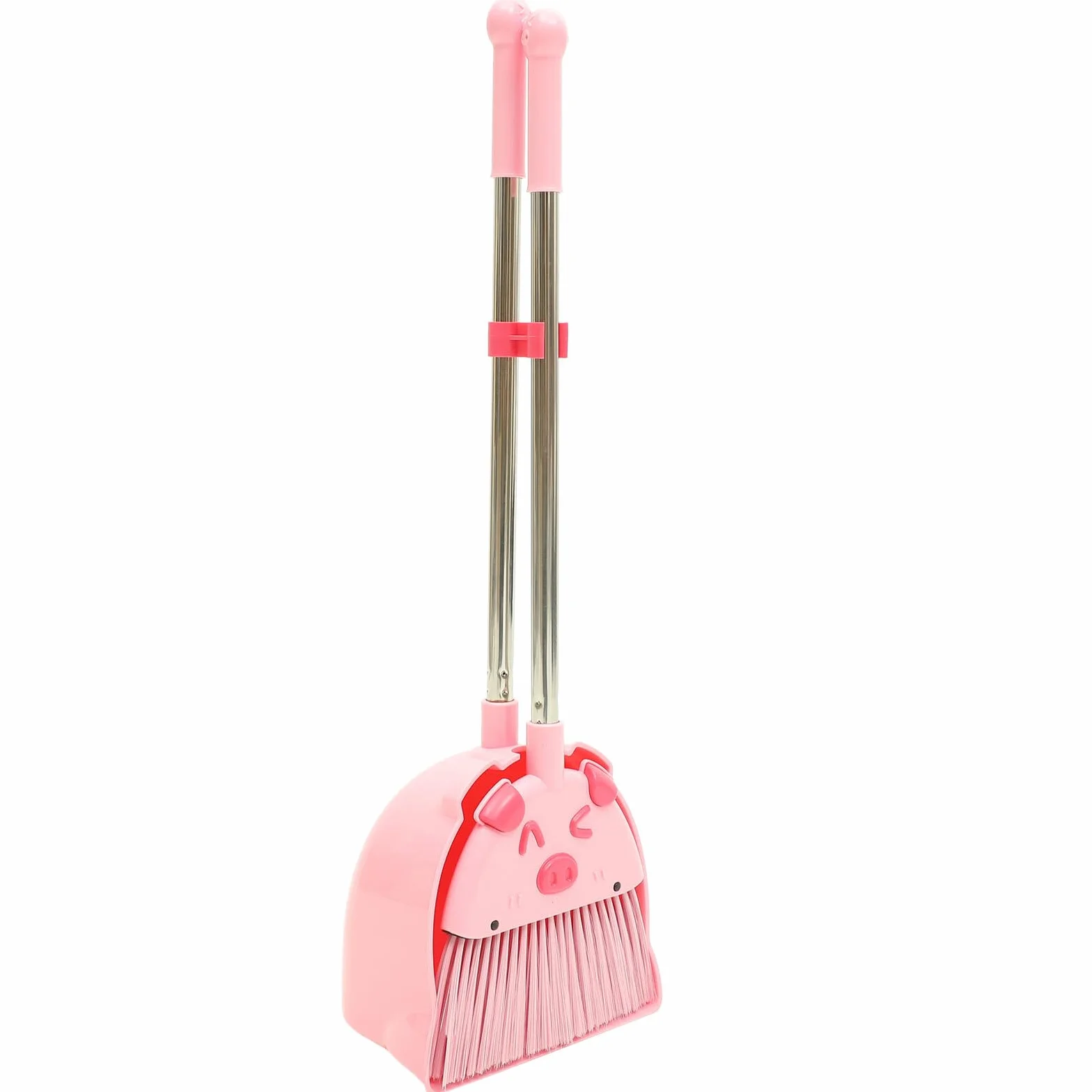 Juego de Escoba y Recogedor para Niños Rosa, Set 1 Pieza | Pp y Pet, Práctico para Uso Diario, Área Amplia de Limpieza, Pequeño y Simpático