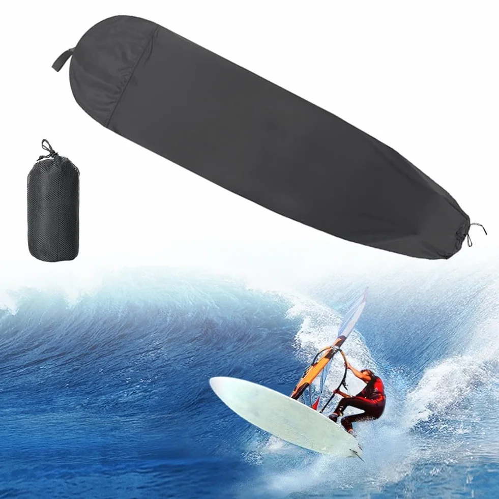 Funda de almacenamiento para tabla de surf, poliéster 210D, acolchada, cordón, impermeable, hasta 7.5 pies