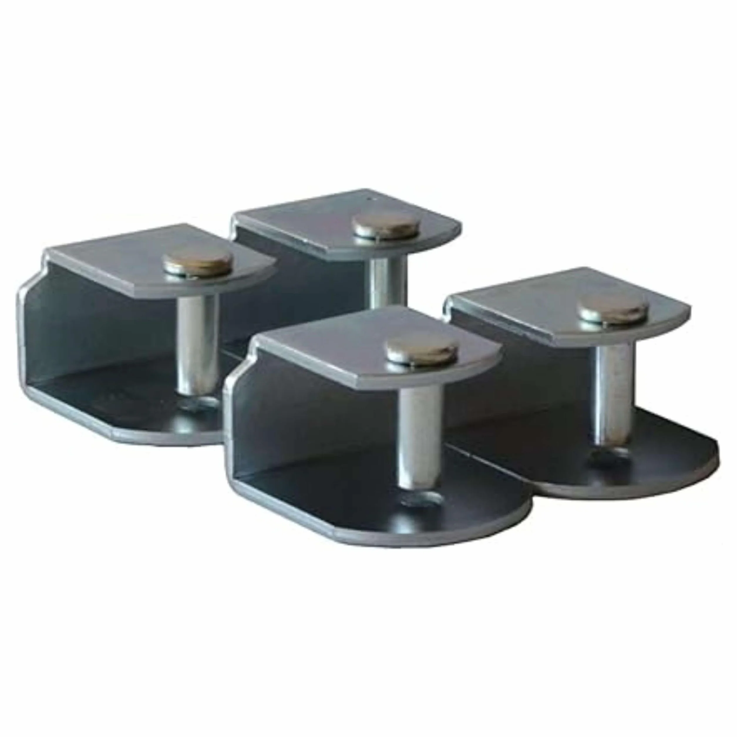 Miroytengo Pack 4 Abrazaderas metálicas para somier de Tubo 40x30 mm, Sistema antiruido de Gran Estabilidad y Resistencia.