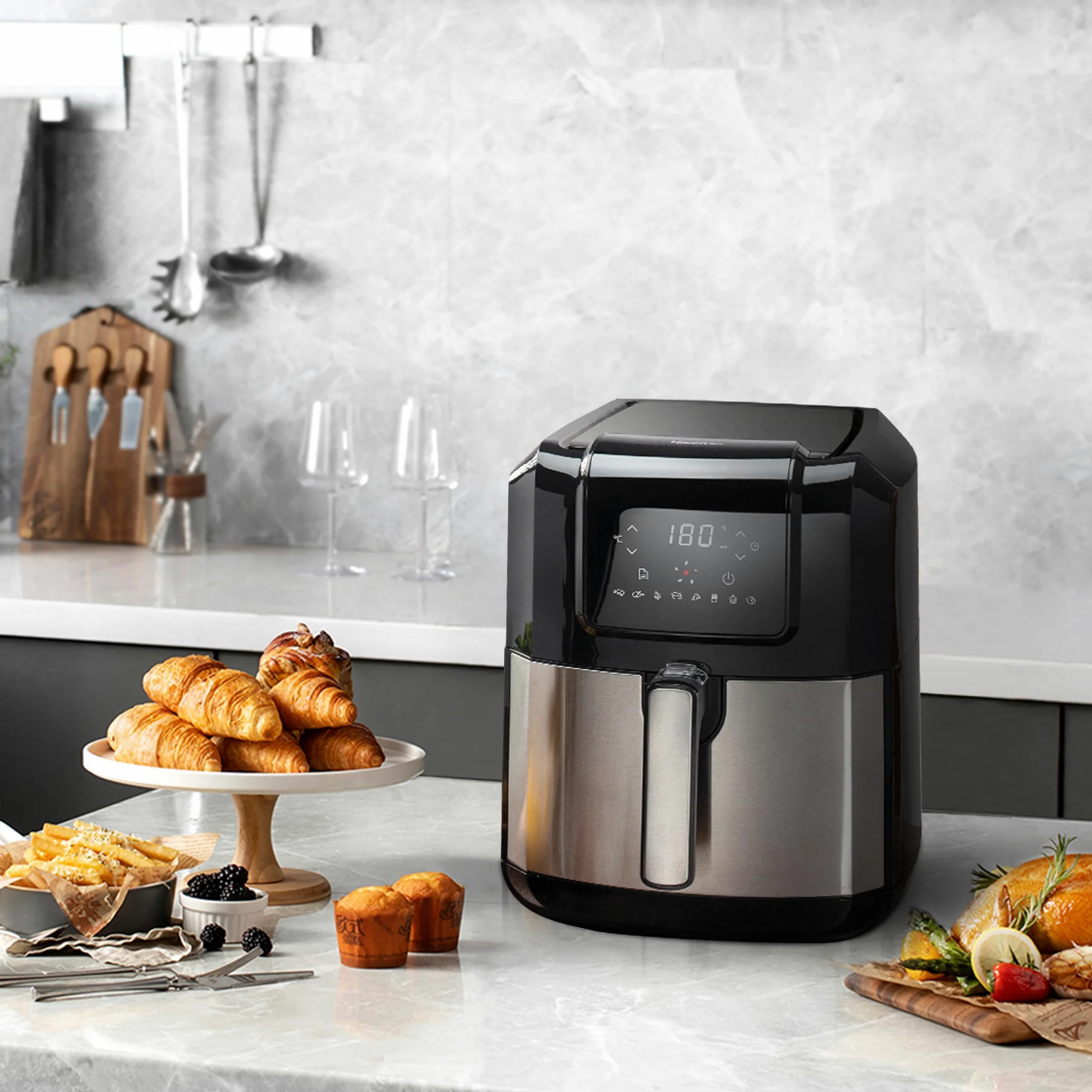 Freidora sin Aceite Hisense H06AFBS1S3 Negro 1700 W 5 L